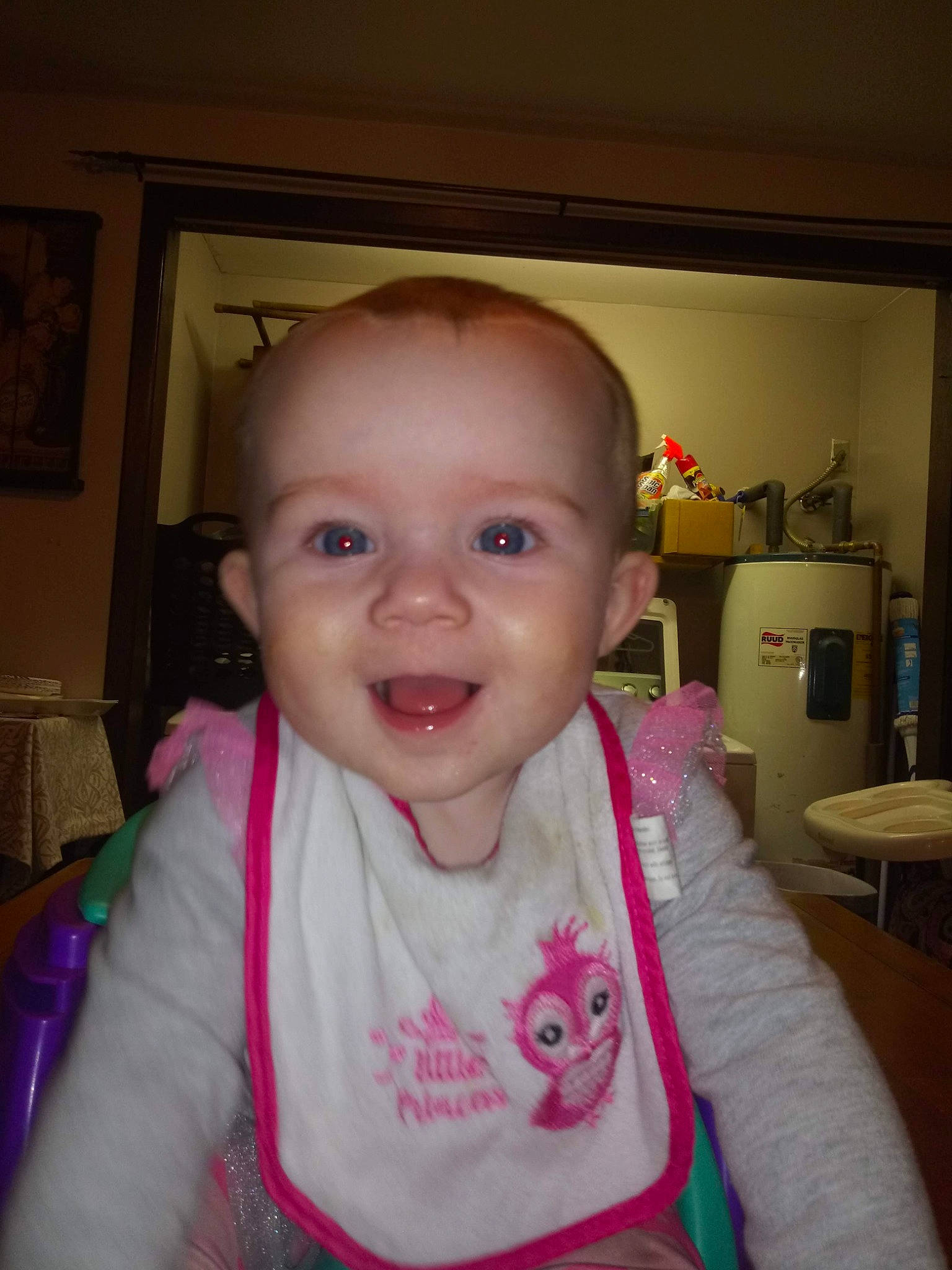 Chloe joined the competition — help win amazing prizes! baby, baby_toddler_clothing, chair, cheek, ear, eye, eyebrow, happy, human_body, iris, jaw, lip, mouth, neck, nose, person, picture_frame, skin, sleeve, smile