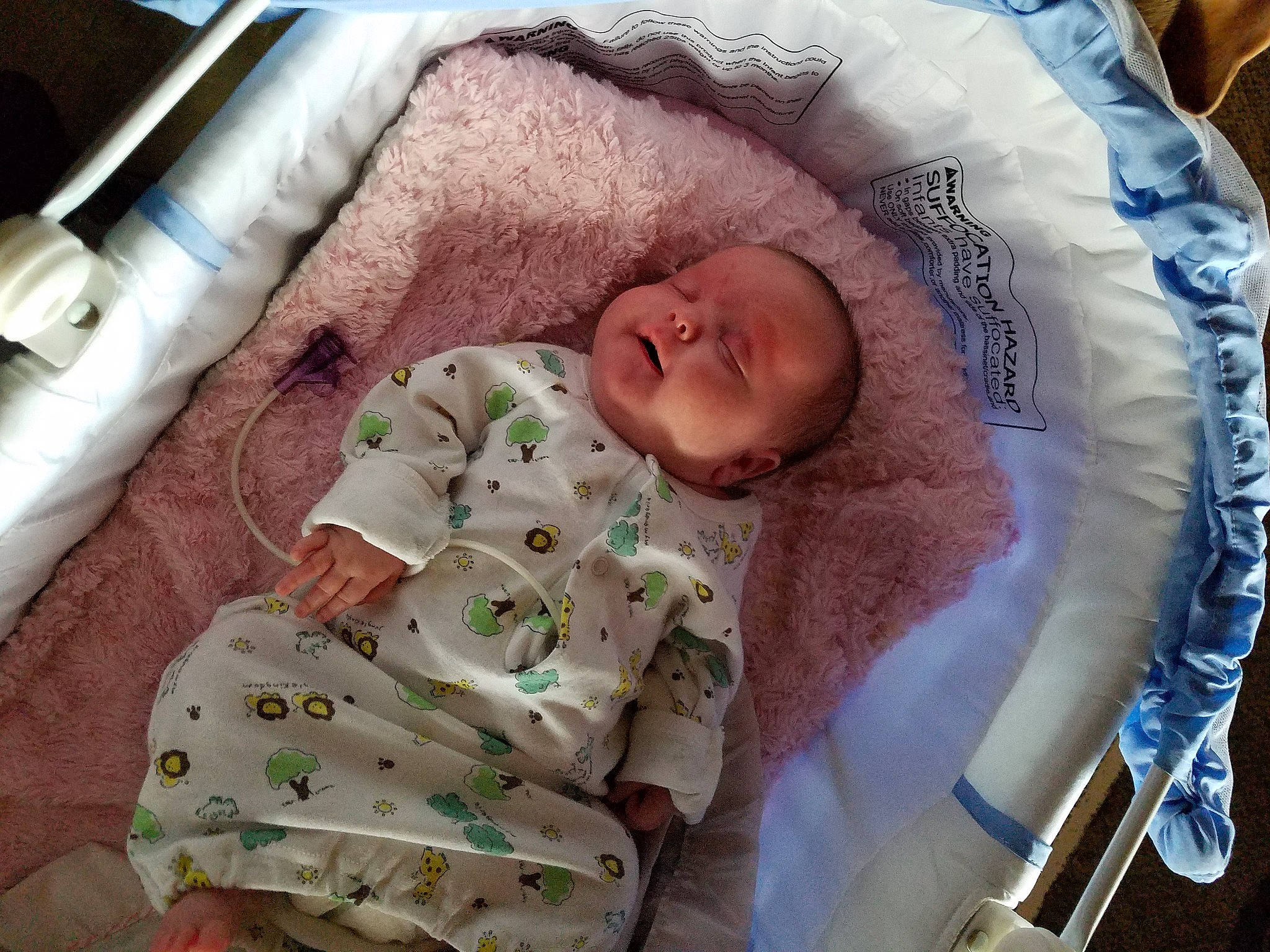 Maliyah is registered to the contest to win money with this photo: baby, baby_products, baby_safety, baby_sleeping, baby_toddler_clothing, bedtime, child, comfort, event, face, head, infant_bed, linens, person, room, skin, sleep, toddler