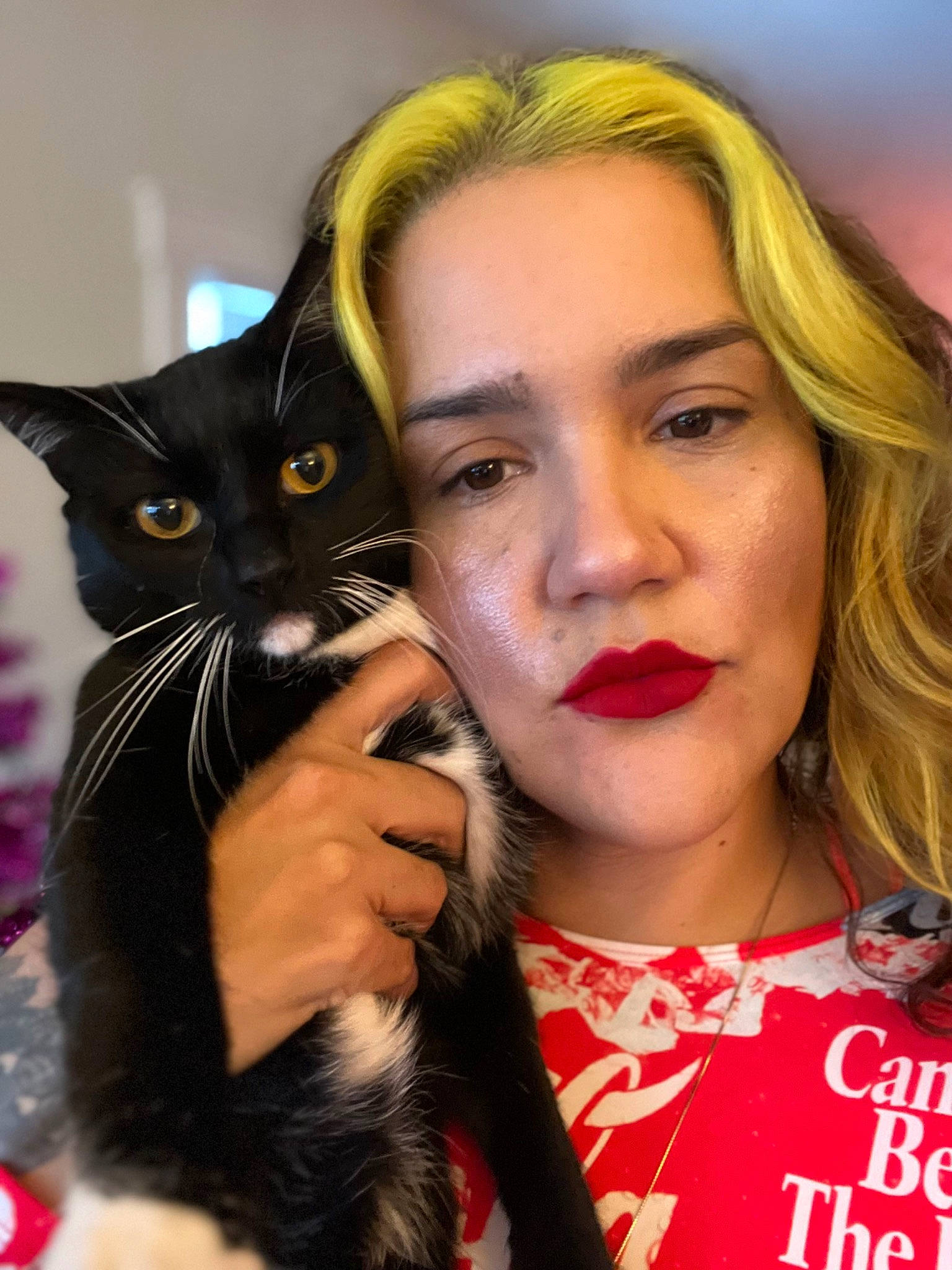 Batman joined the competition — help win amazing prizes! carnivore, cat, cosmetics, earrings, eyebrow, eyelash, felidae, gesture, iris, layered_hair, lip, lipstick, long_hair, makeover, mouth, nose, organ, skin, small_to_medium_sized_cats, whiskers