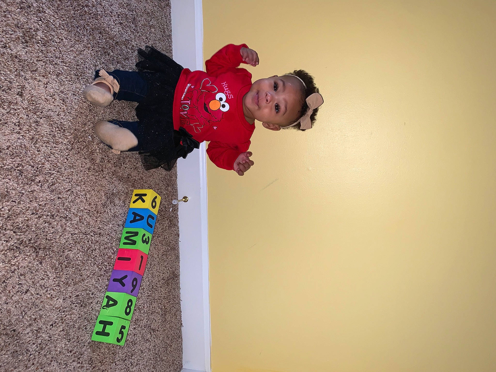 Kamiyah is registered to the contest to win money with this photo: baby, baby_toddler_clothing, carmine, child, fun, happy, magenta, person, play, smile, toddler, visual_arts