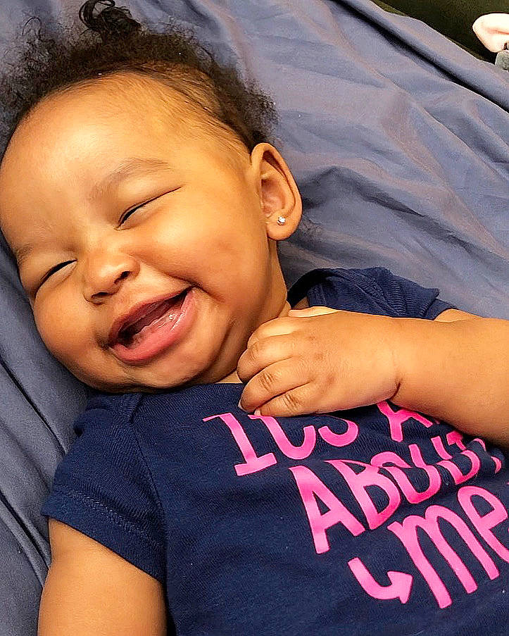 Kailey joined the competition — help win amazing prizes! baby, cheek, child, cool, face, facial_expression, finger, forehead, gesture, happy, head, lip, nose, person, pink, skin, sleep, smile, toddler