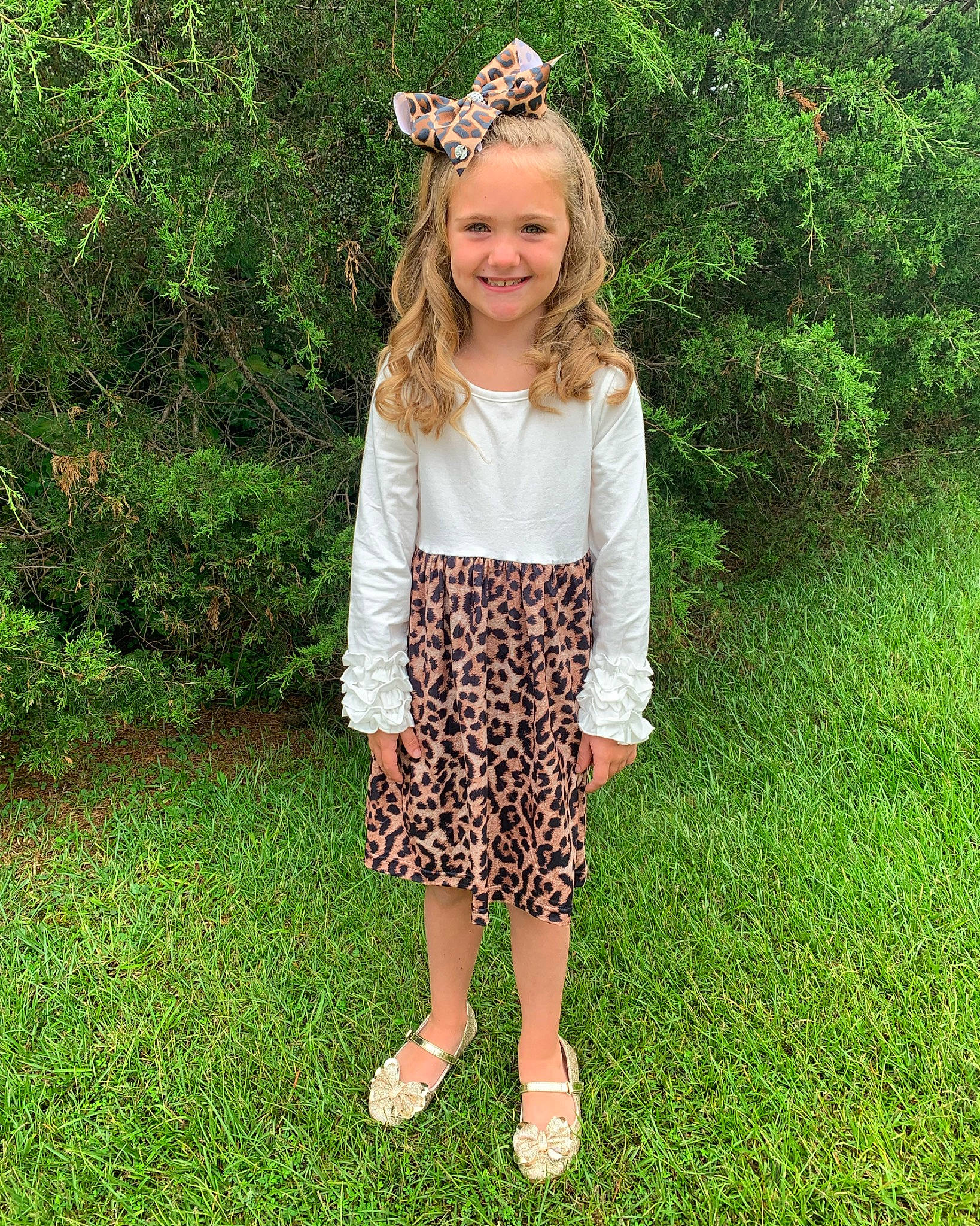 Adalynn joined the competition — help win amazing prizes! baby_toddler_clothing, clothing, day_dress, facial_expression, fawn, grass, grass_family, green, hair, happy, joy, leaf, meadow, nature, outerwear, people_in_nature, person, plant, sleeve, smile