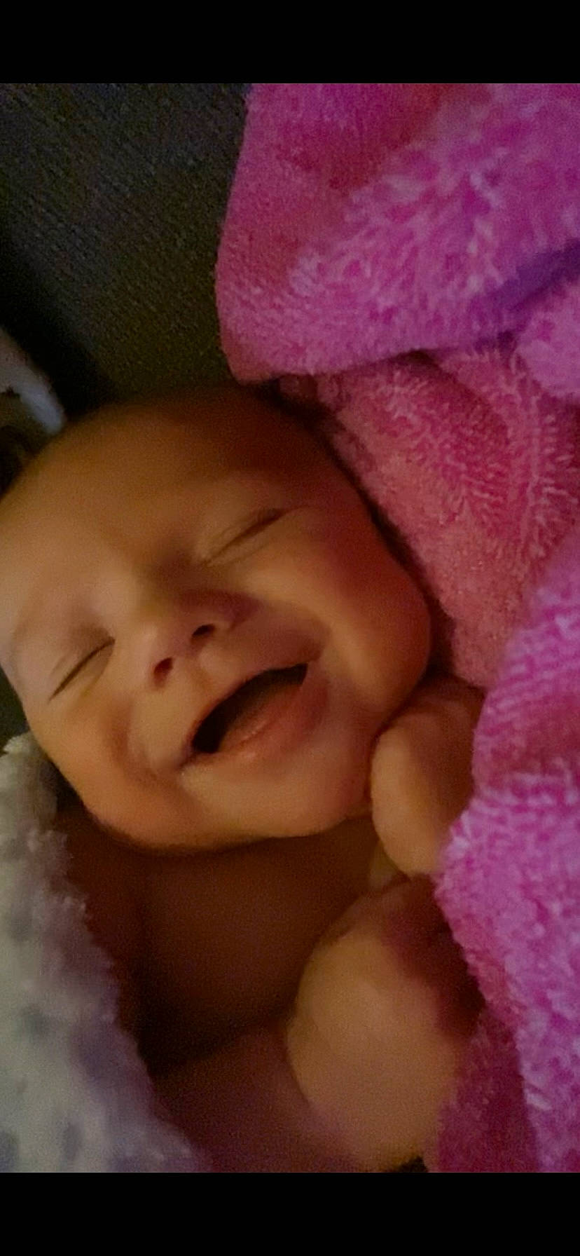 Carter joined the competition — help win amazing prizes! baby, cheek, child, eye, eyebrow, face, finger, happy, head, headgear, human_body, lip, mouth, nose, person, pink, product, skin, smile, textile