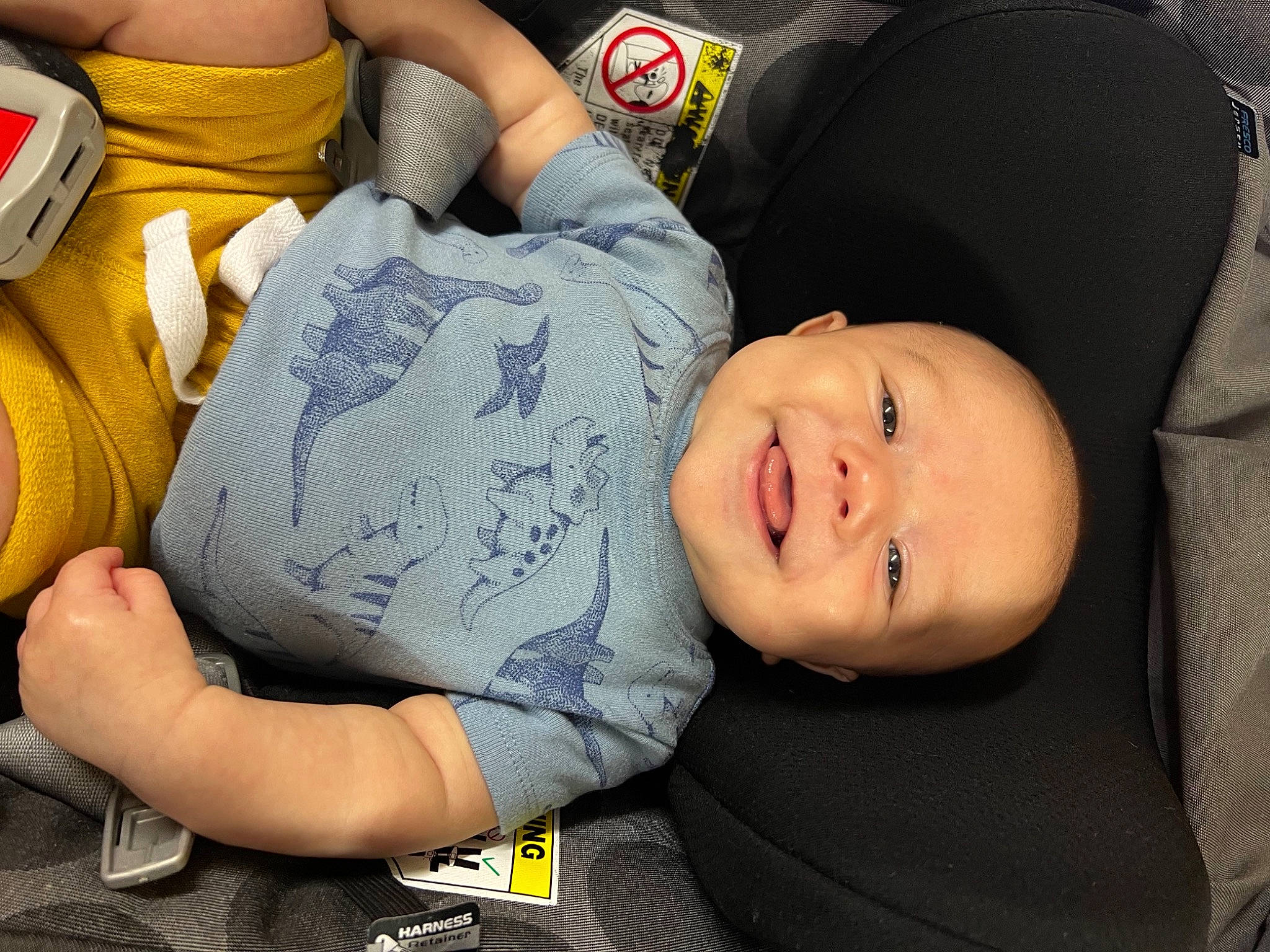 Carter joined the competition — help win amazing prizes! arm, baby_toddler_clothing, child, comfort, cool, face, facial_expression, finger, hairstyle, hand, happy, human_body, mouth, organ, person, skin, sleeve, smile, t_shirt, thigh