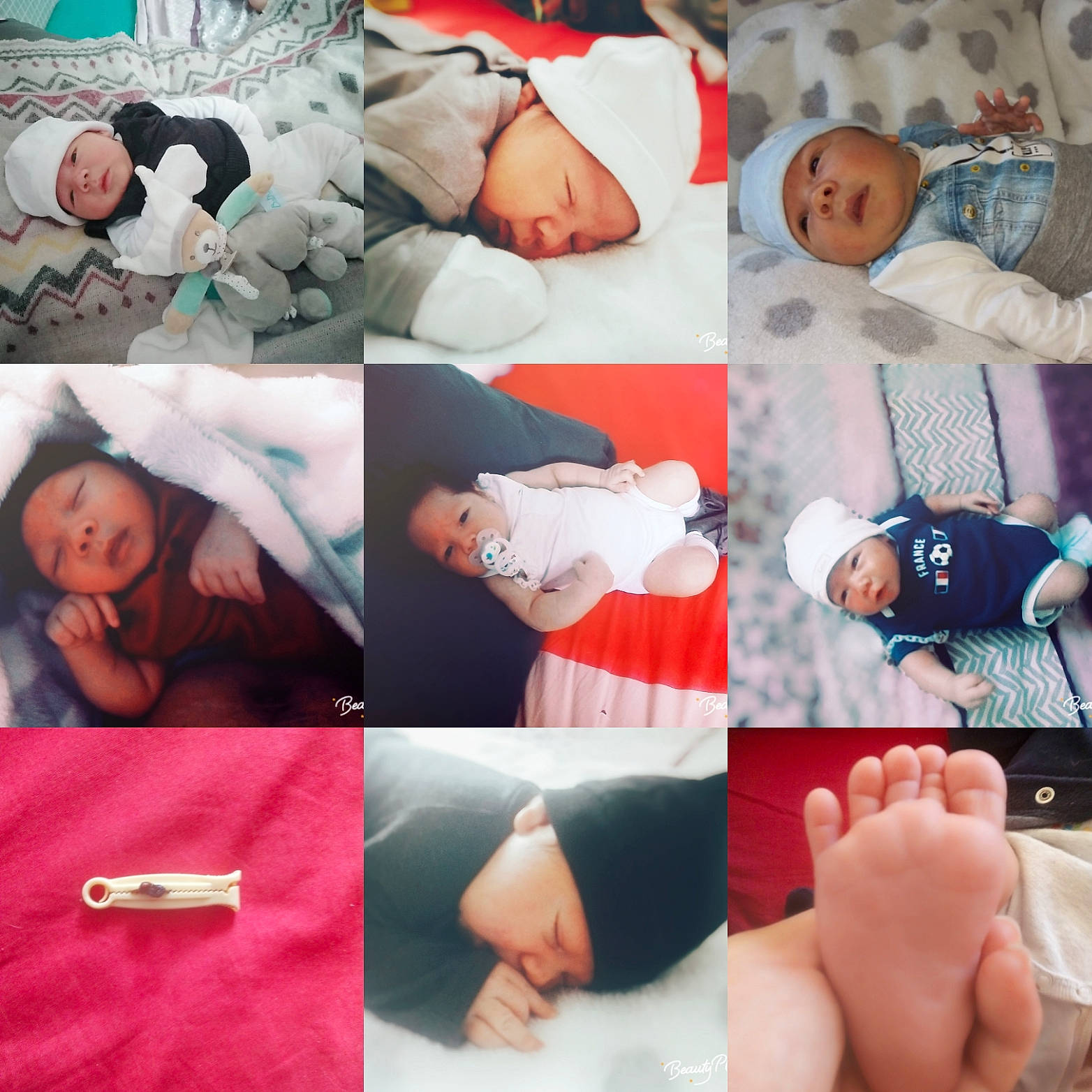 Liam Andrés participe au concours pour gagner de l'argent avec cette photo : art, baby, birth, child, finger, gesture, hand, headwear, nap, person, photograph, room, thumb