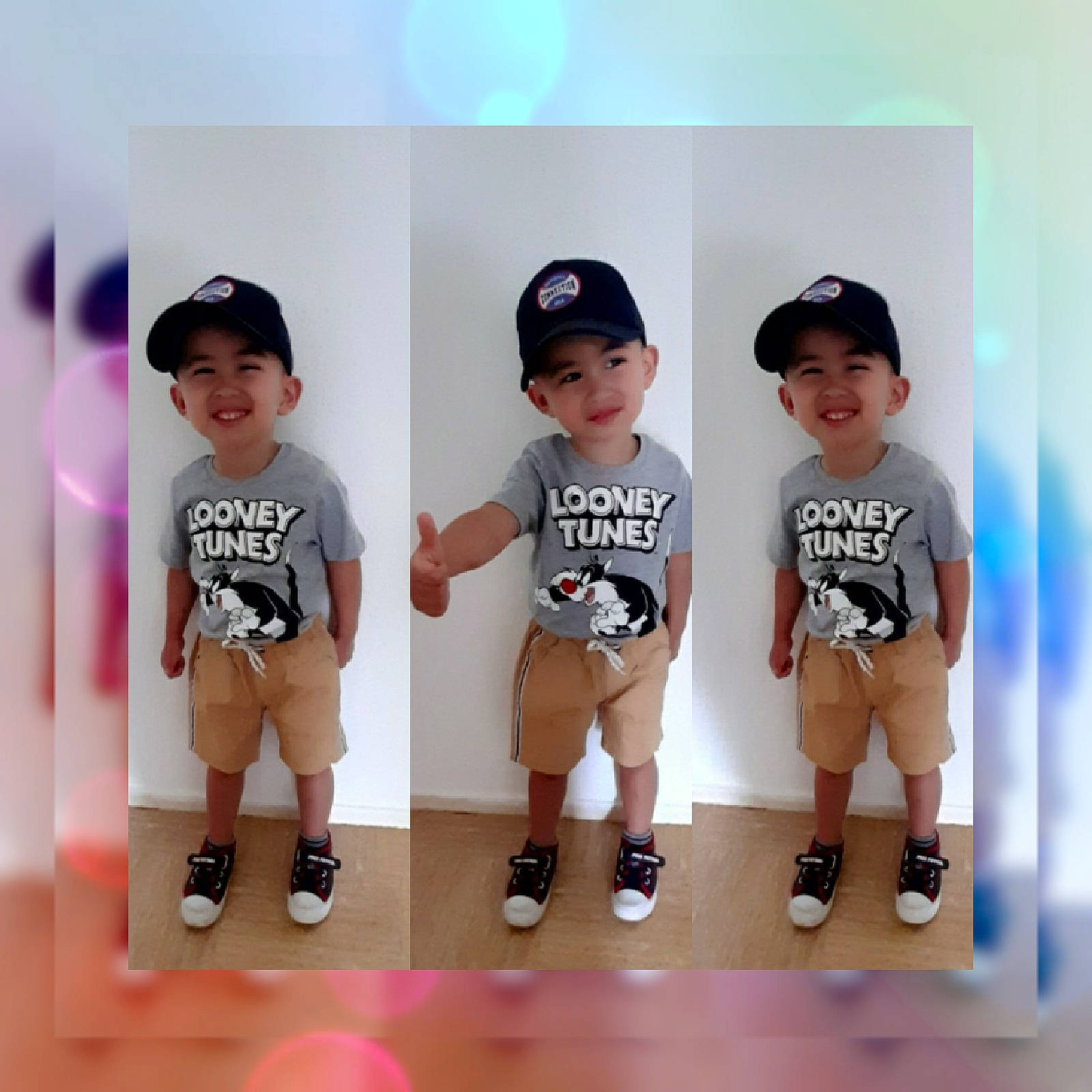 Jefferson participe au concours pour gagner de l'argent avec cette photo : child, headwear, joy, person, sleeve, t_shirt, toddler