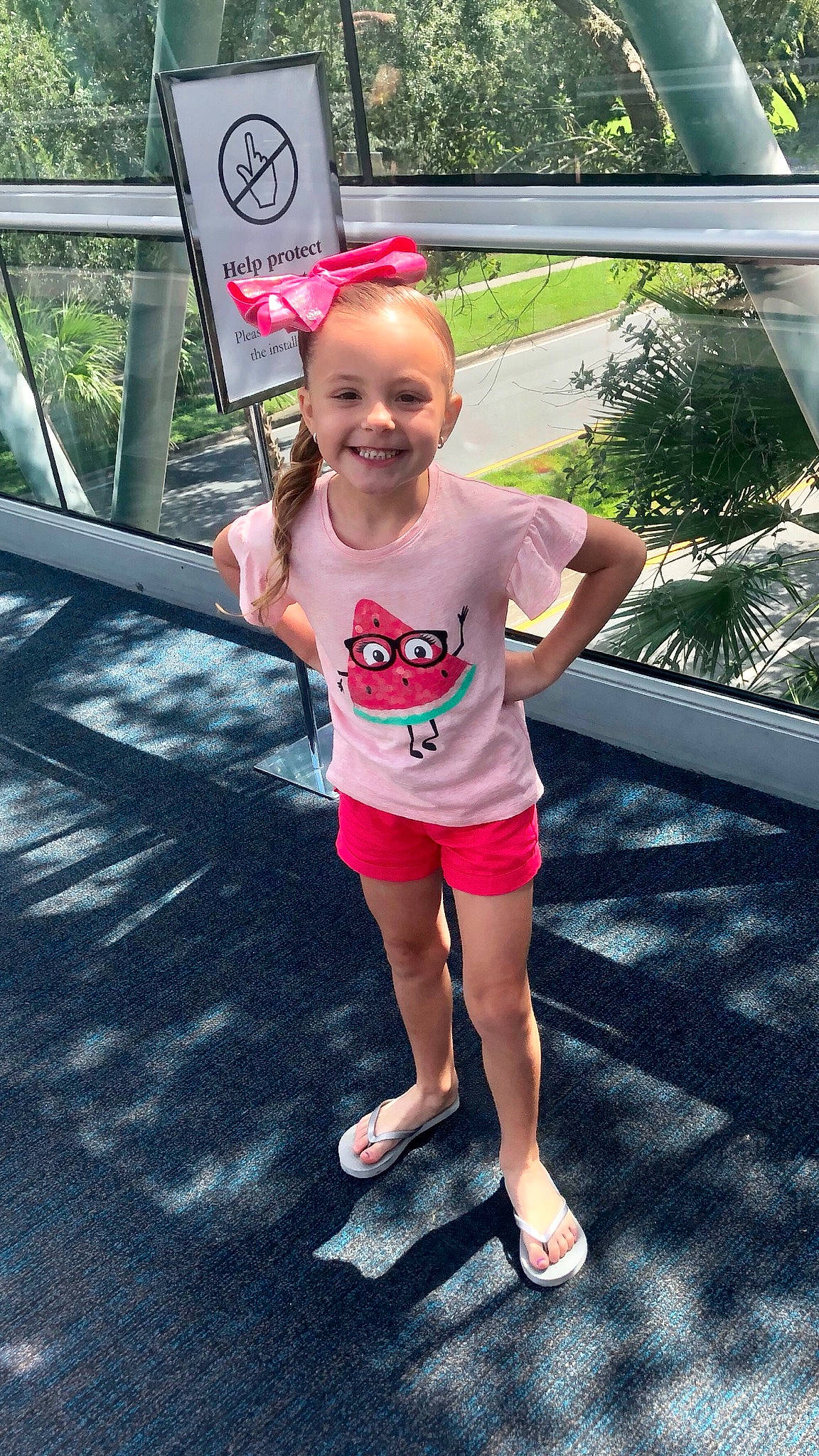 Avianna joined the competition — help win amazing prizes! child, fun, joy, person, pink, plant, play, shorts, smile, summer, t_shirt, toddler, vacation