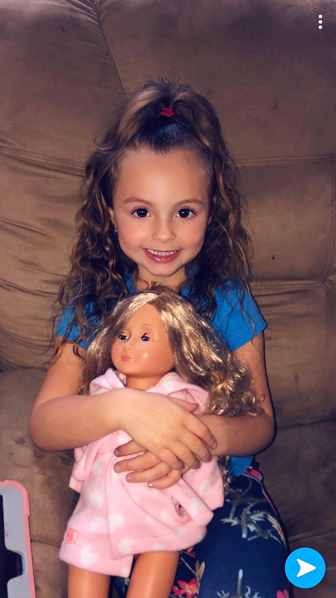 Avianna joined the competition — help win amazing prizes! brown_hair, cheek, child, child_model, daughter, eye, finger, iris, joy, lip, long_hair, mother, person, sitting, skin, smile, thumb, toddler