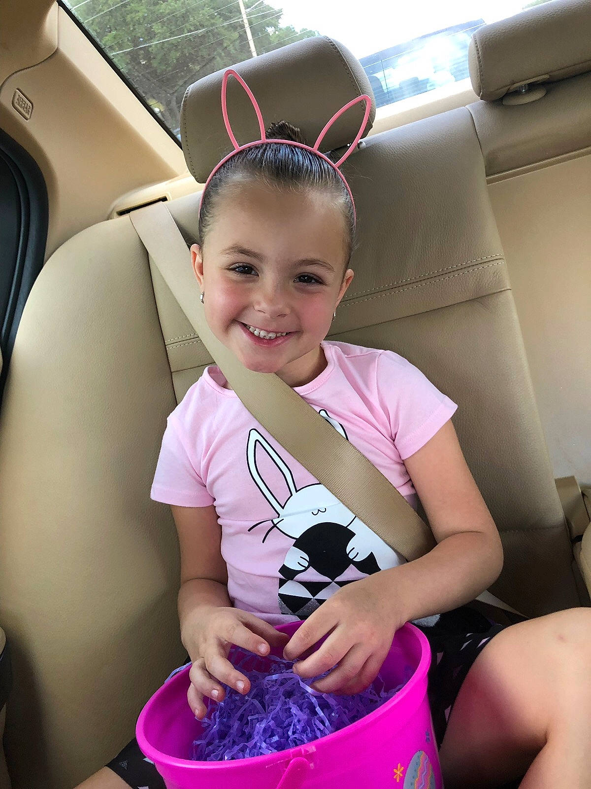 Avianna joined the competition — help win amazing prizes! car_seat, child, joy, person, pink, toddler, vacation