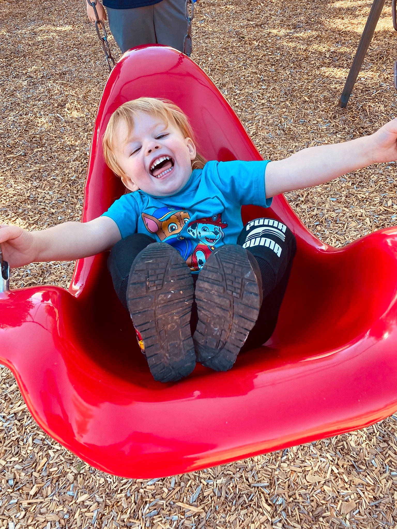 Flynn joined the competition — help win amazing prizes! automotive_exterior, baby, baby_toddler_clothing, bumper, child, city, comfort, fun, grass, happy, head, leisure, motor_vehicle, outdoor_play_equipment, person, pink, playground, recreation, sitting, smile