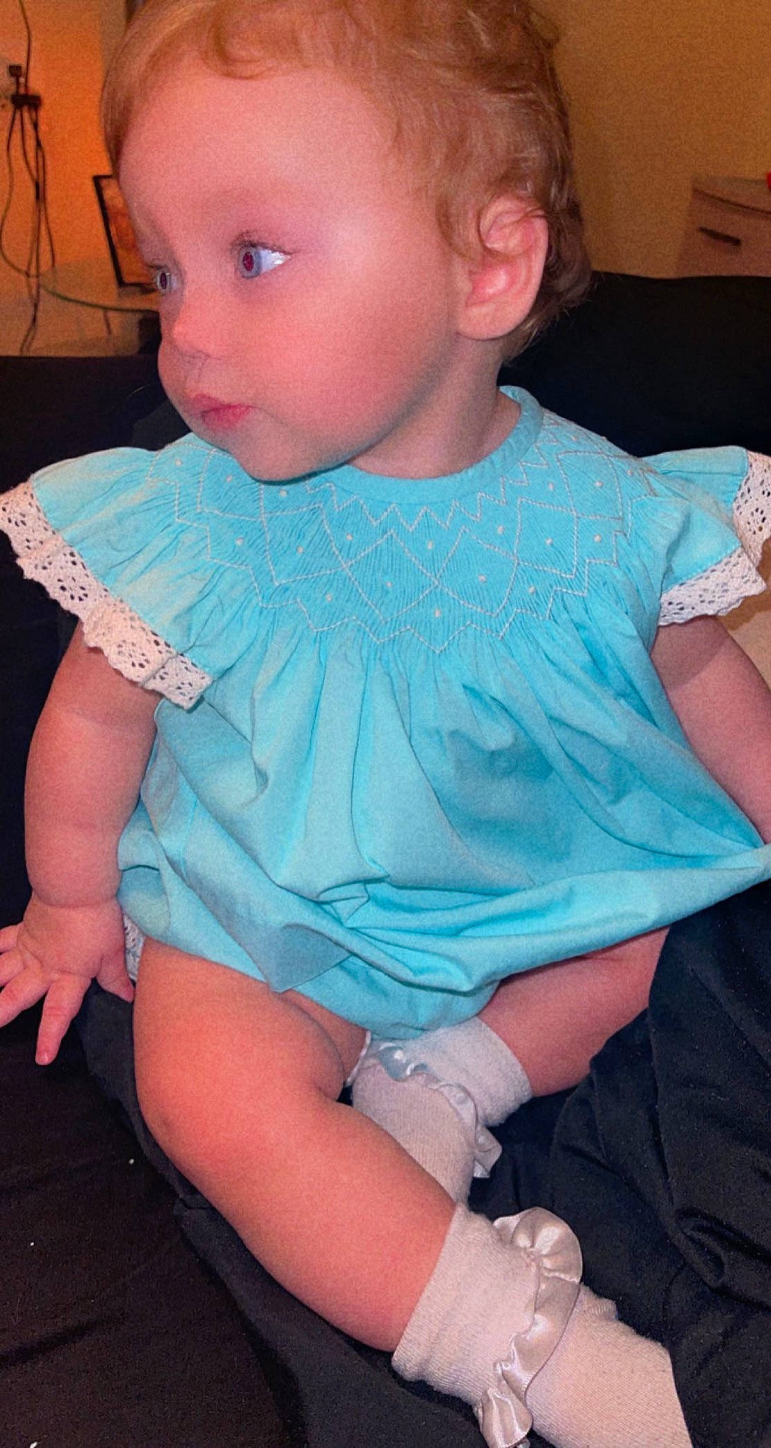 Haizlynn joined the competition — help win amazing prizes! baby_toddler_clothing, blue, cheek, chin, eye, face, facial_expression, hairstyle, hand, head, human, iris, joint, mouth, neck, nose, organ, person, product, skin