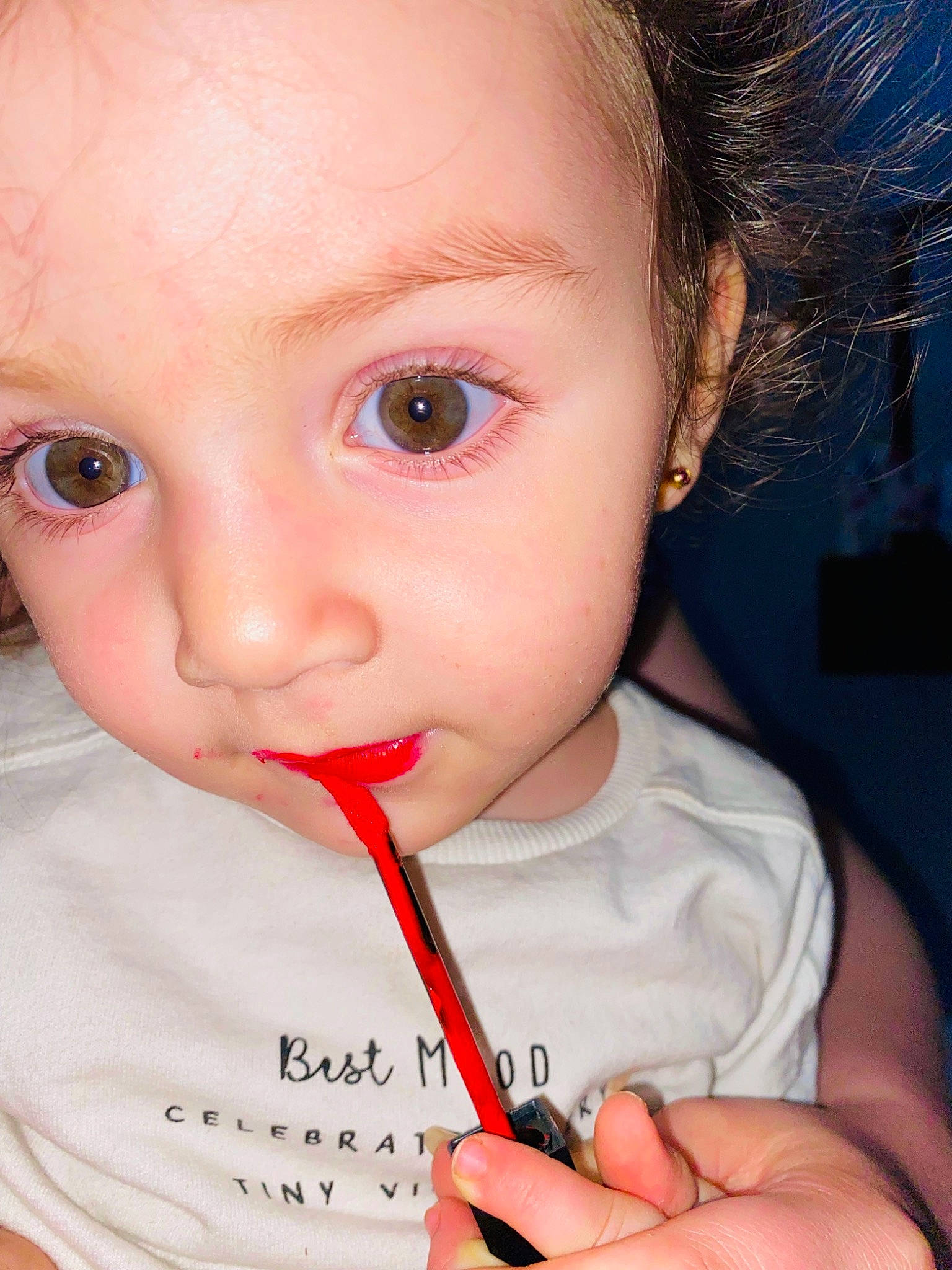 Rymen participe au concours pour gagner de l'argent avec cette photo : baby, baby_toddler_clothing, blond, cheek, child, chin, eyebrow, eyelash, face, fun, hairstyle, happy, lip, mouth, nose, person, pink, skin, spoon, sweetness