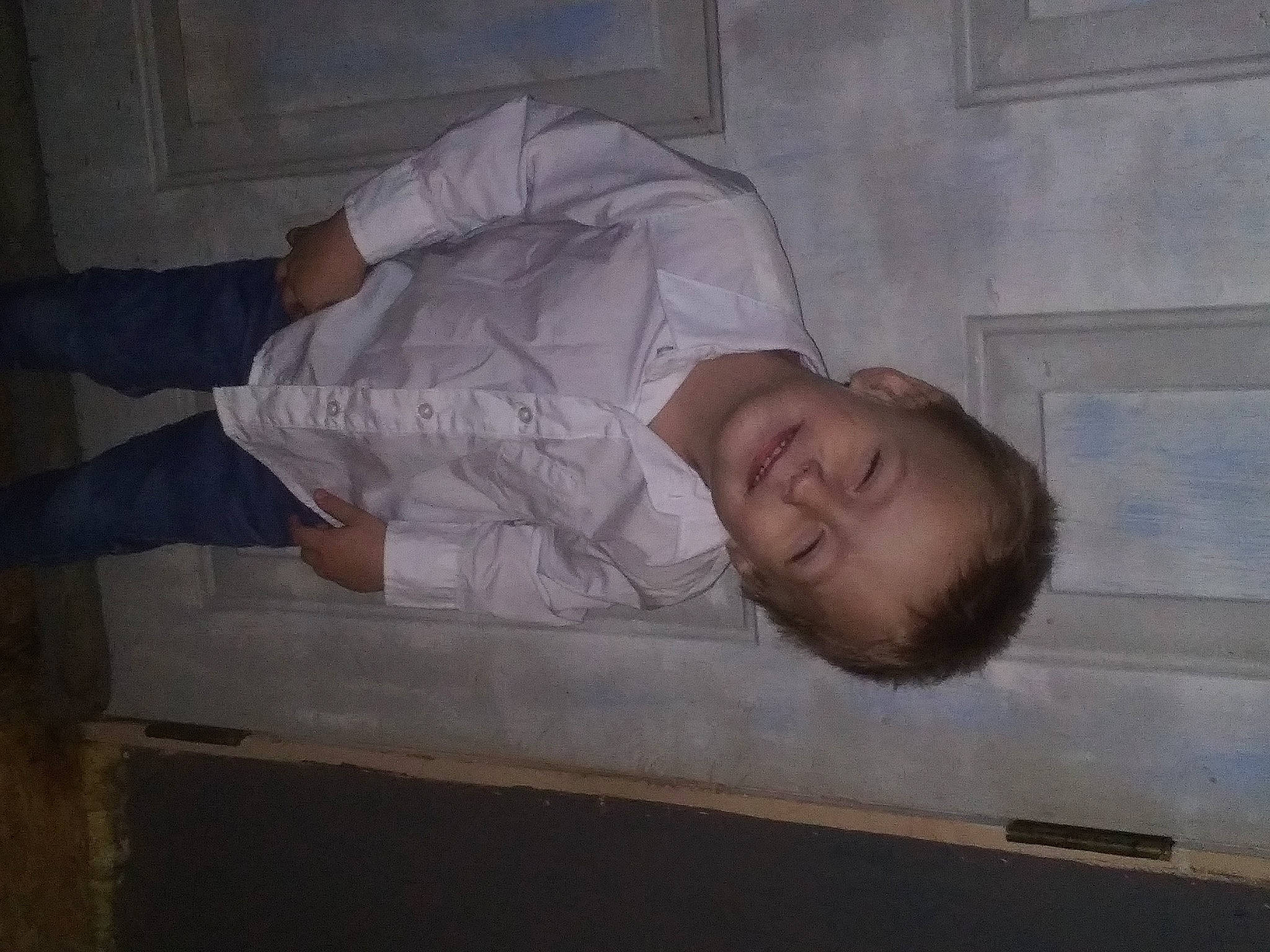 Cody joined the competition — help win amazing prizes! baby, baby_toddler_clothing, child, comfort, flooring, foot, gesture, hardwood, joy, person, room, smile, toddler, wood