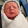 Scott joined the competition — help win amazing prizes! newborn, baby, infant, wrapped, towel, hat, face, closeup, skin, expression, cute, child, person, indoor, soft, warm, sleepy, fresh, newborn_baby, knitted_hat