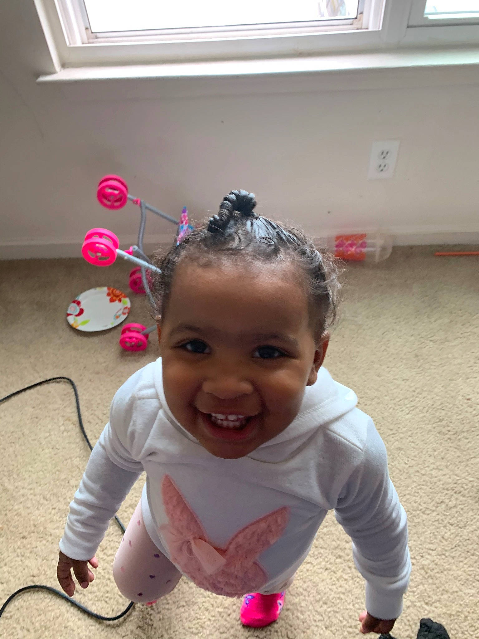 Lyrical joined the competition — help win amazing prizes! baby, child, joy, person, pink, play, room, skin, smile, toddler