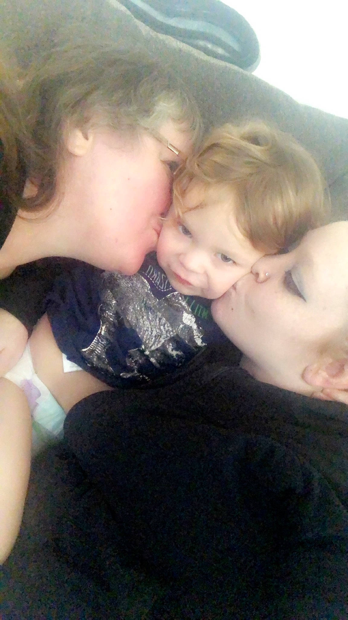 Drayden joined the competition — help win amazing prizes! cheek, child, gesture, interaction, kiss, love, nose, person