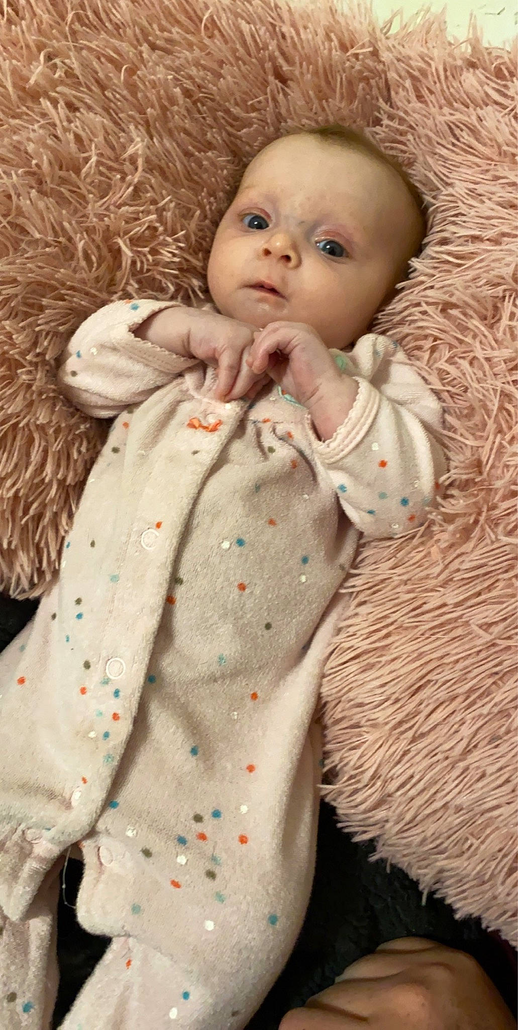 Ella joined the competition — help win amazing prizes! baby, cheek, child, doll, person, skin, toddler, toy