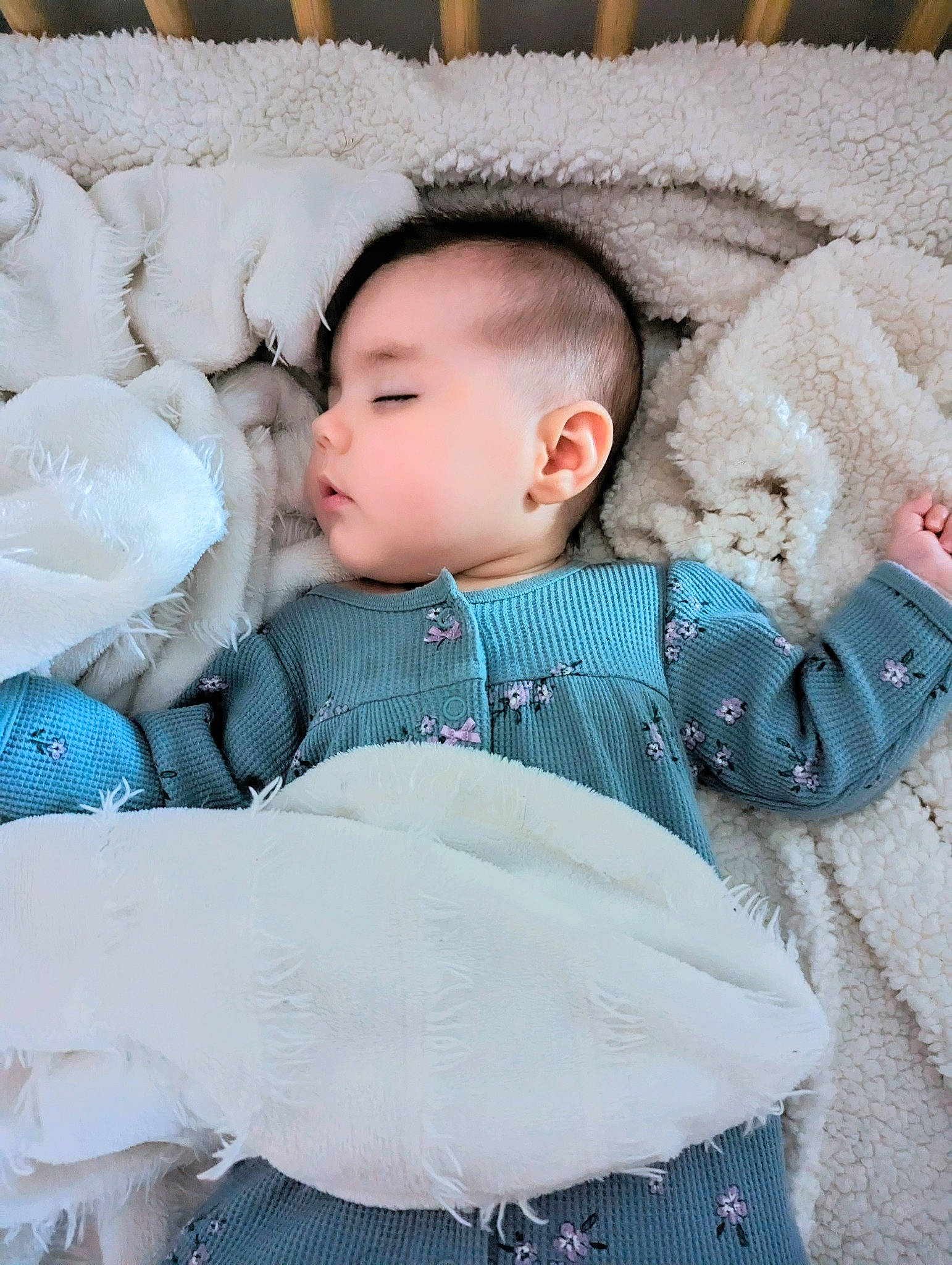 Lily joined the competition — help win amazing prizes! baby, baby_toddler_clothing, cheek, child, comfort, face, happy, headgear, linens, mammal, organ, outerwear, pattern, person, product, sitting, skin, sleeve, textile, toddler