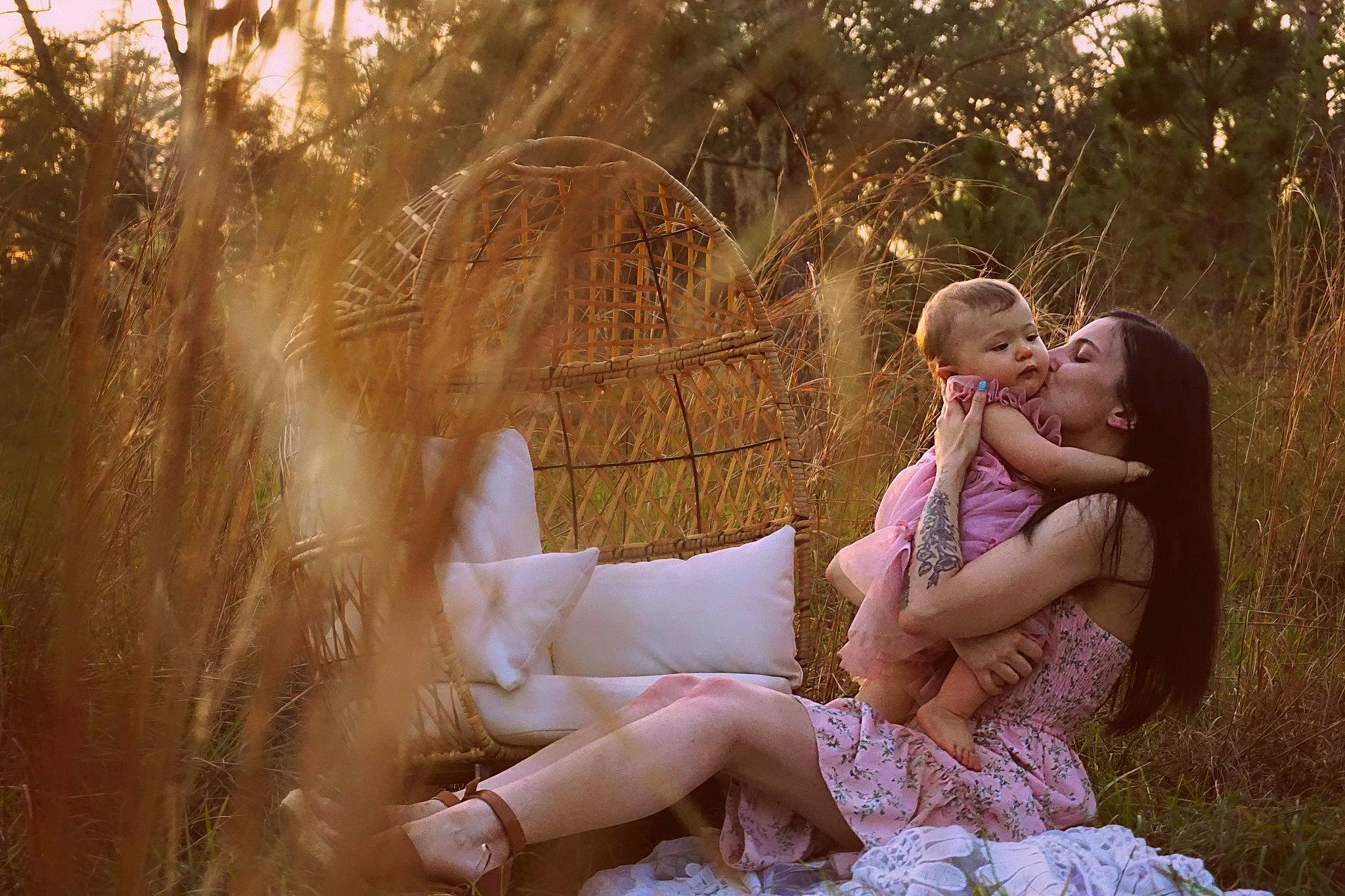 Luna is registered to the contest to win money with this photo: baby, black_hair, blond, cg_artwork, dress, event, fawn, flash_photography, forest, grass, happy, human_body, leg, leisure, meadow, people_in_nature, person, plant, sitting, sunlight