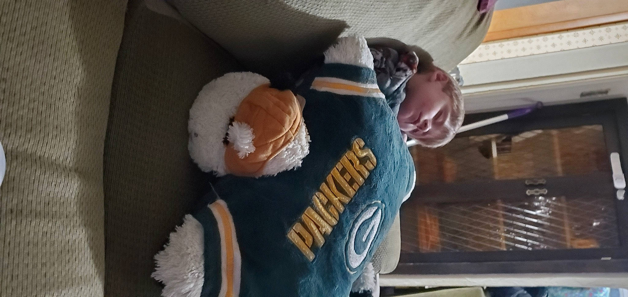 Harry joined the competition — help win amazing prizes! baby, baby_products, baby_sleeping, baby_toddler_clothing, child, comfort, elbow, finger, fur, human_body, linens, mammal, nap, person, sitting, sleeve, stuffed_toy, teddy_bear, toddler, toy