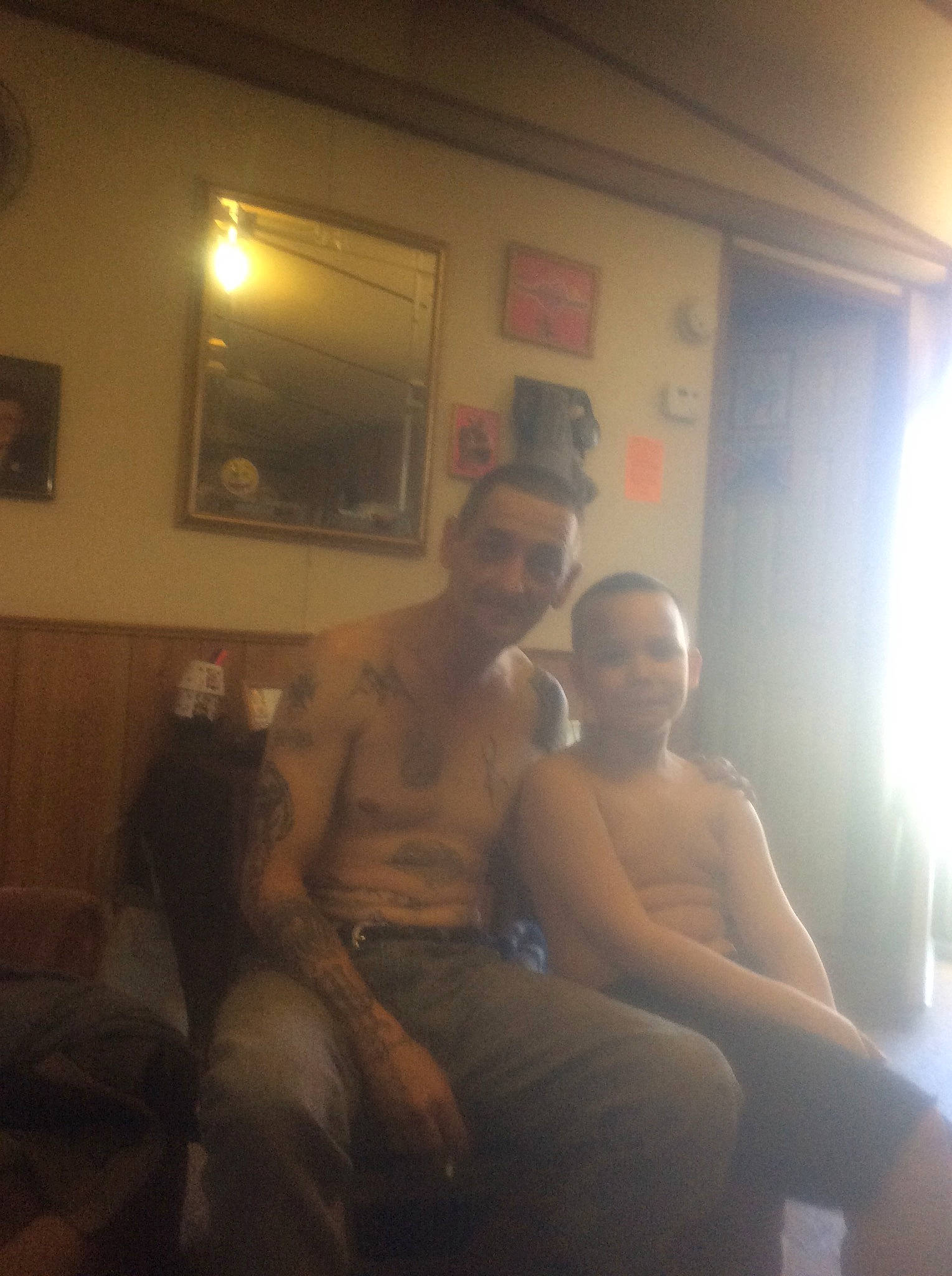 Adasyn is registered to the contest to win money with this photo: barechested, flesh, fun, male, muscle, person, photography, room, sitting