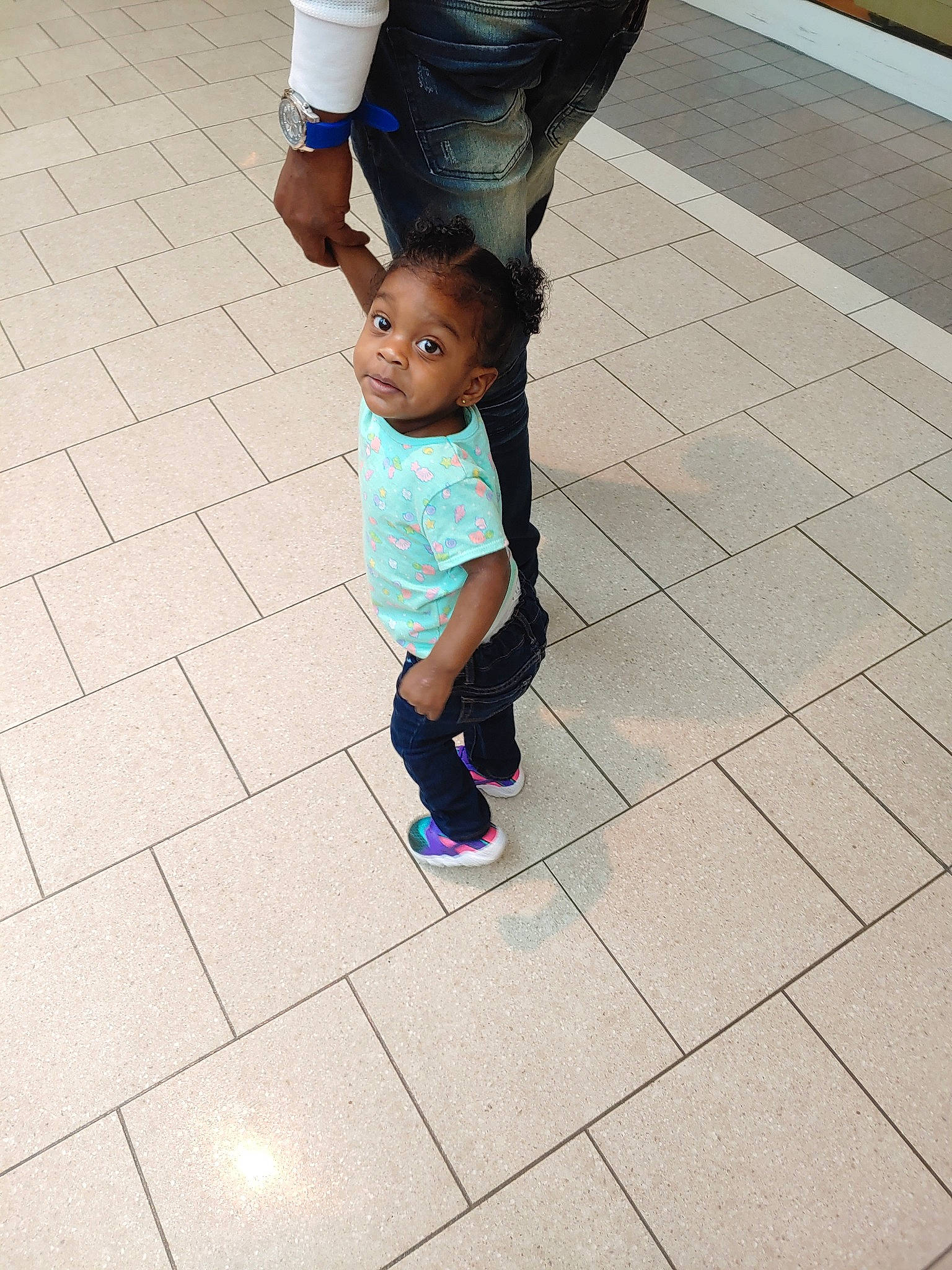 Honesty joined the competition — help win amazing prizes! child, electronic_device, floor, flooring, footwear, happy, human_leg, jeans, leg, person, plant, play, shoe, skin, smile, technology, toddler, vacation