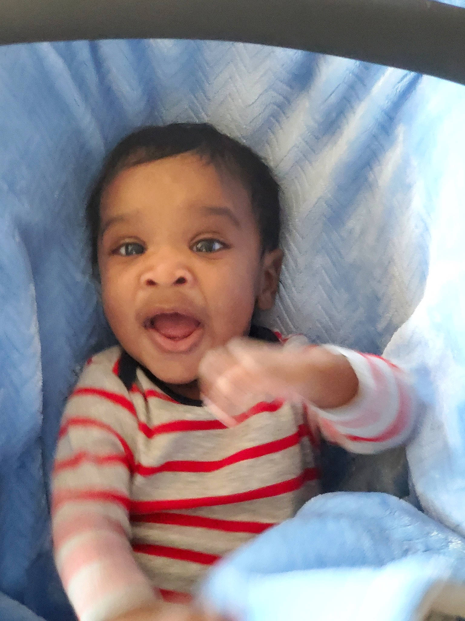 Sincere is registered to the contest to win money with this photo: baby, cheek, child, eye, face, facial_expression, head, lip, mouth, nose, person, skin, smile, toddler