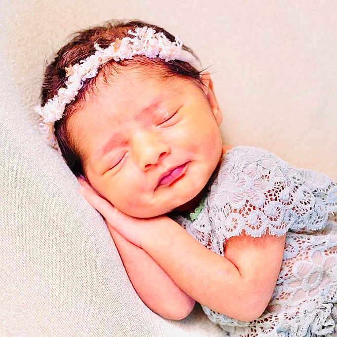 Milhaan joined the competition — help win amazing prizes! baby, blanket, clothing, crying, face, glove, head, newborn, person, photography, portrait, sad, sleeping