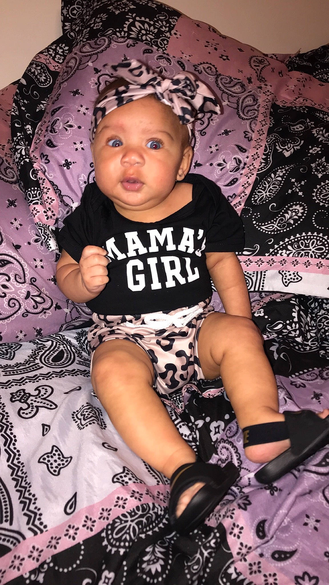 Khalani joined the competition — help win amazing prizes! baby_toddler_clothing, black, black_hair, child, cool, flash_photography, happy, hat, human, magenta, people, person, photograph, pink, purple, sleeve, style, t_shirt, thigh, toddler