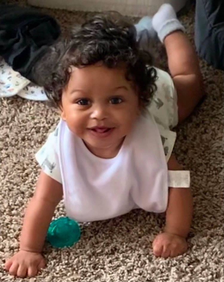 Karson joined the competition — help win amazing prizes! baby, baby_toddler_clothing, cheek, chin, crawling, eye, finger, flooring, gesture, happy, head, iris, joy, mouth, nose, person, photograph, skin, smile, thumb