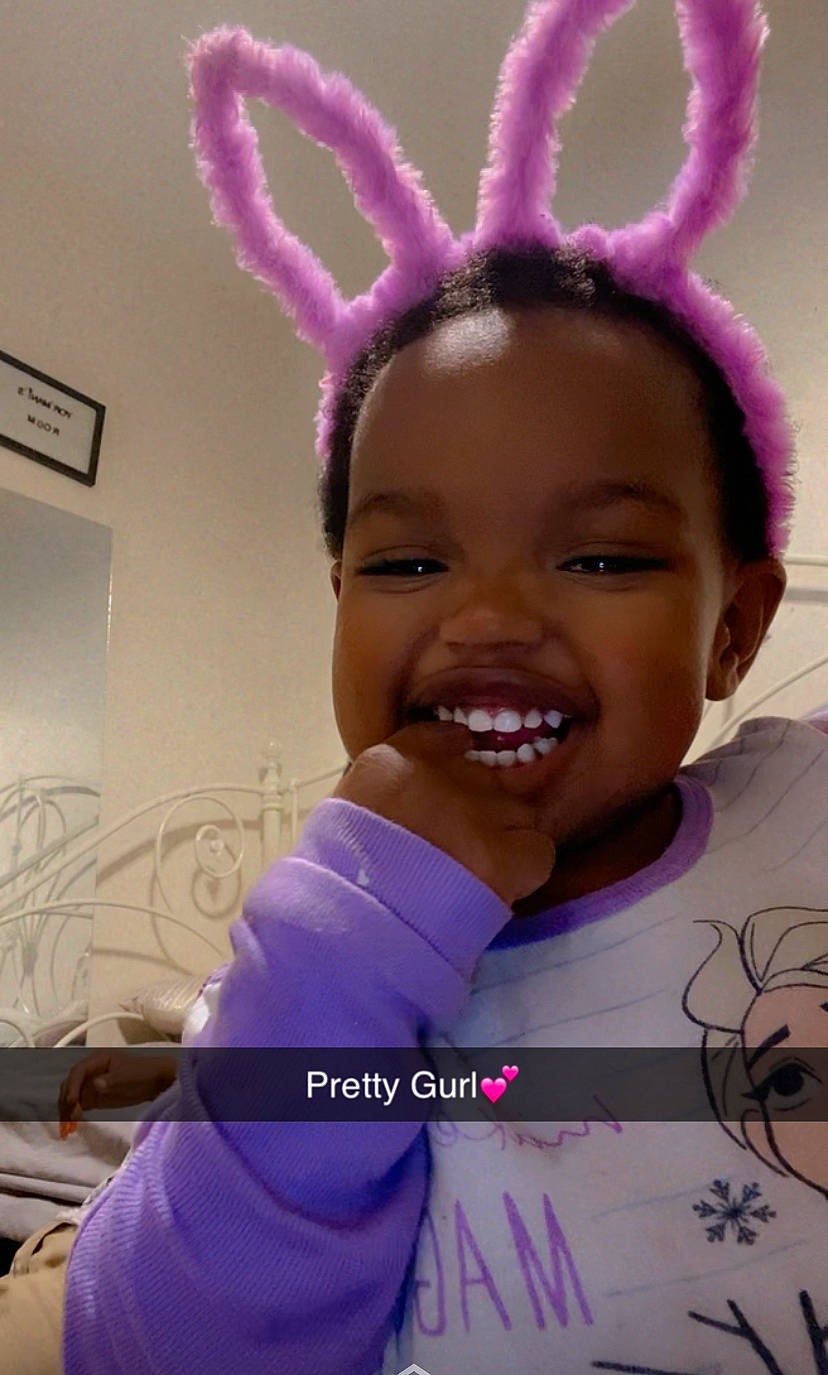 Yormani joined the competition — help win amazing prizes! child, cool, eye, eyebrow, eyelash, forehead, fun, gesture, happy, iris, joy, magenta, organ, person, pink, purple, smile, sports_uniform, t_shirt, toddler