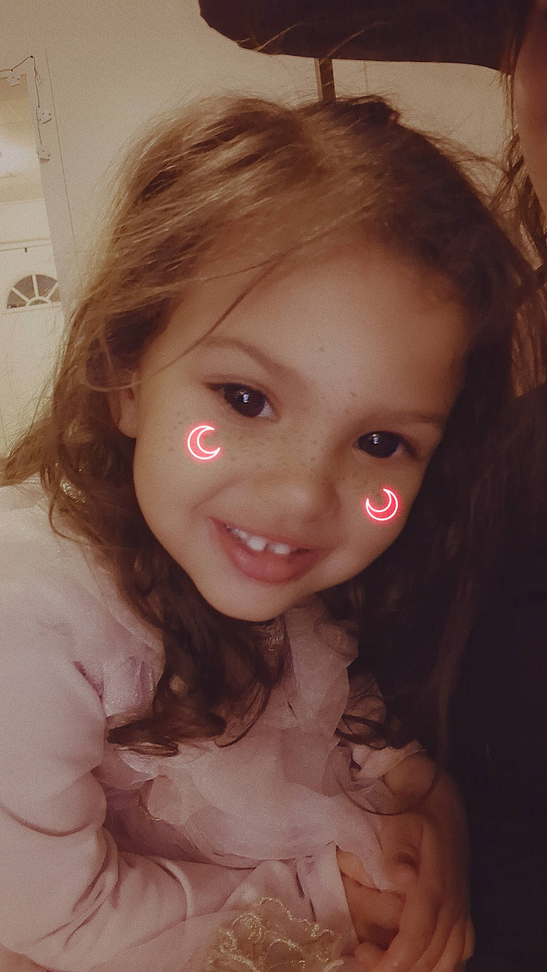 Lorelei is registered to the contest to win money with this photo: bangs, cheek, chin, dress, ear, eye, eyebrow, eyelash, flash_photography, happy, iris, jaw, joy, layered_hair, lip, long_hair, mouth, nose, person, skin