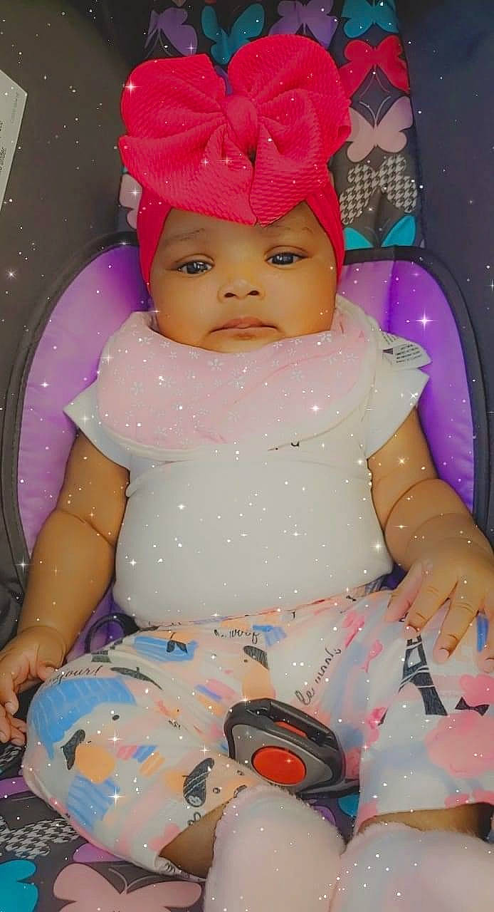 Reine joined the competition — help win amazing prizes! baby, baby_toddler_clothing, cap, cheek, clothing, dress, eye, facial_expression, fun, hairstyle, head, headgear, headwear, human_body, lip, person, pink, product, purple, skin