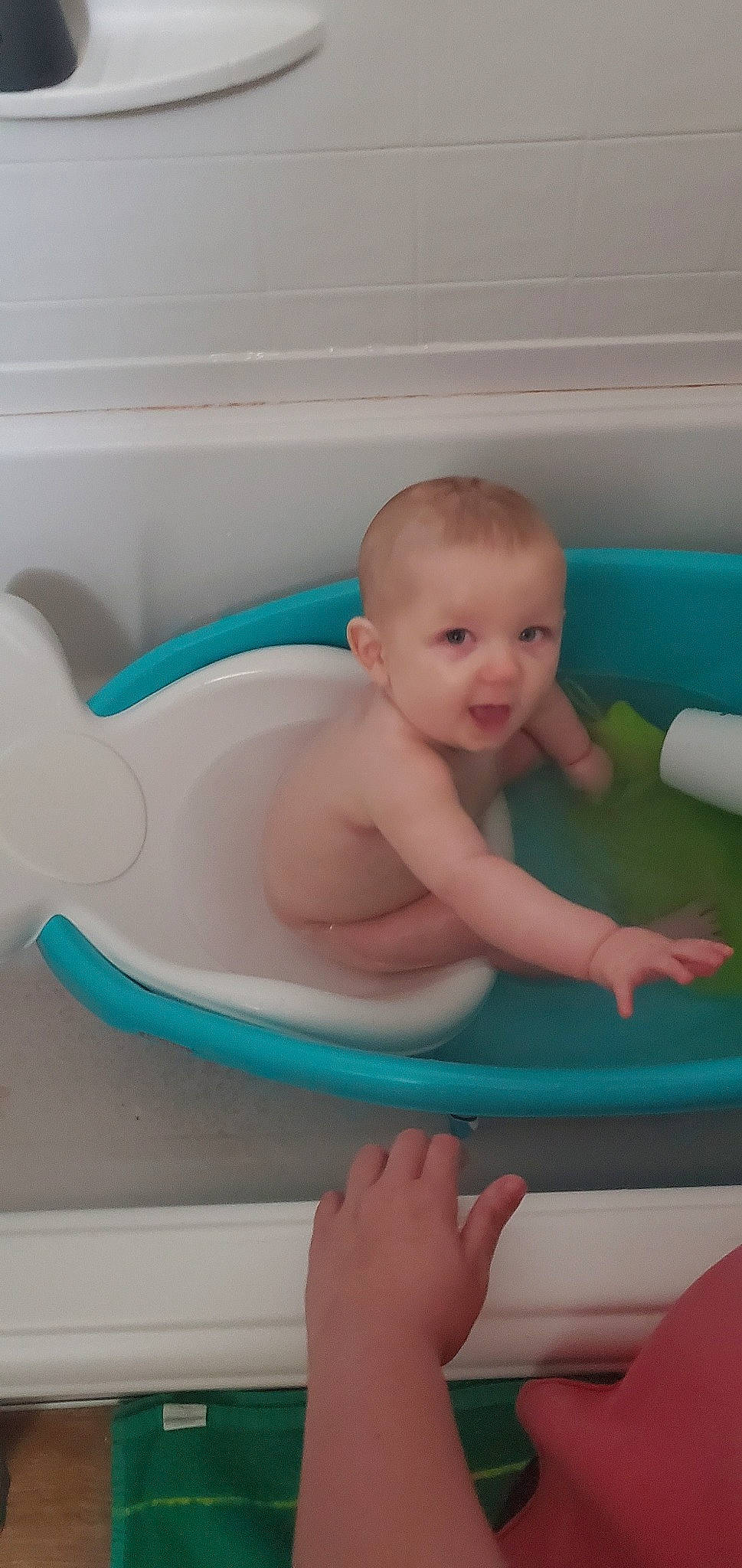Konnor is registered to the contest to win money with this photo: baby, baby_bathing, baby_products, bathing, bathtub, child, leisure, person, plumbing_fixture, product, skin, toddler, toy