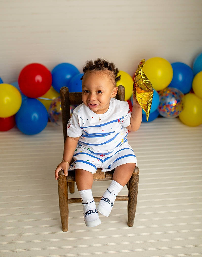 Kai'Sen joined the competition — help win amazing prizes! azure, baby_toddler_clothing, balloon, beauty, child, clothing, electric_blue, facial_expression, fun, hair, happy, head, joy, leg, leisure, party_supply, people, person, product, smile