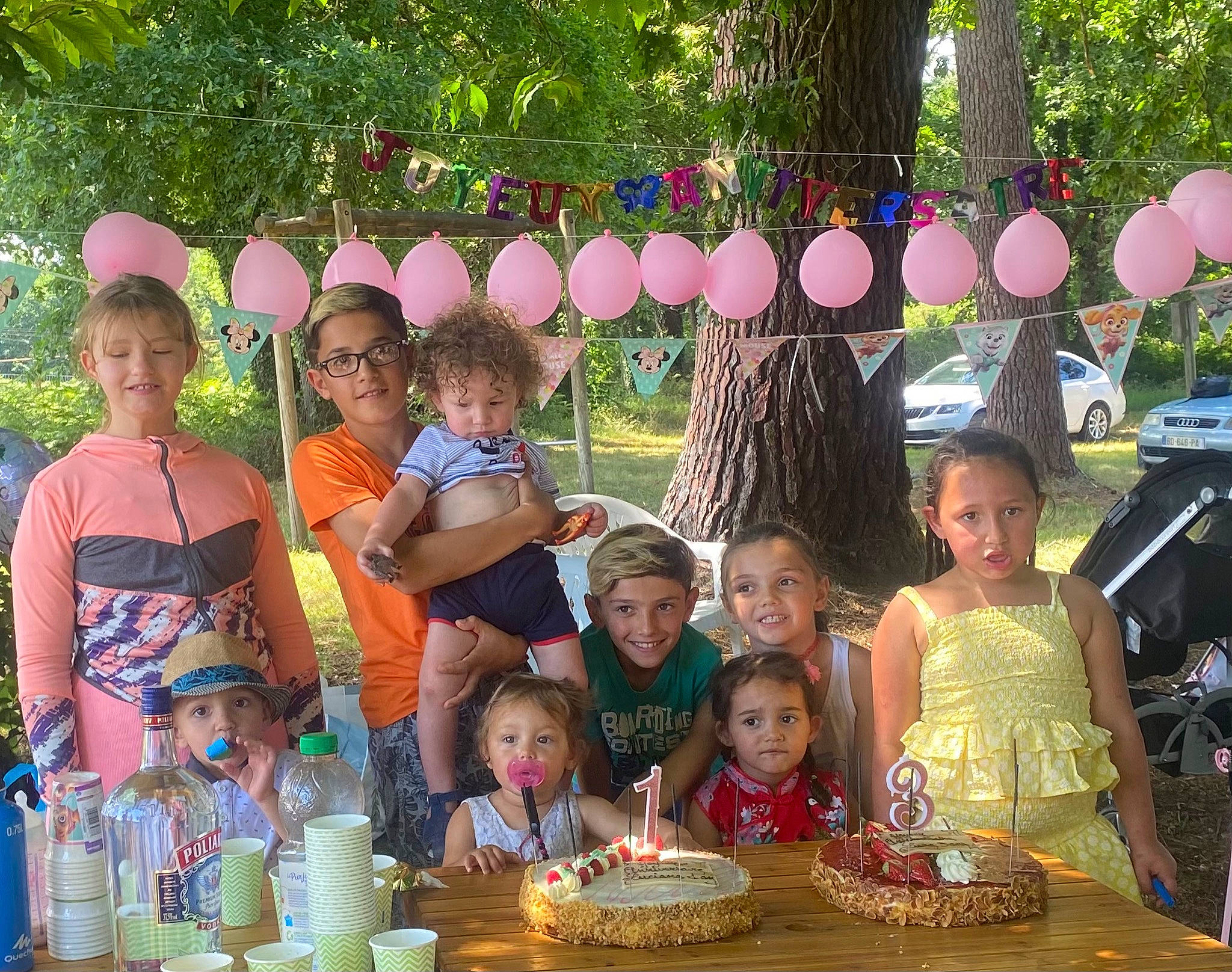 Luciana participe au concours pour gagner de l'argent avec cette photo : birthday_party, cake, cake_decorating, candle, chair, community, food, fun, headwear, joy, leisure, people, person, pink, plant, plate, sharing, social_group, summer, table