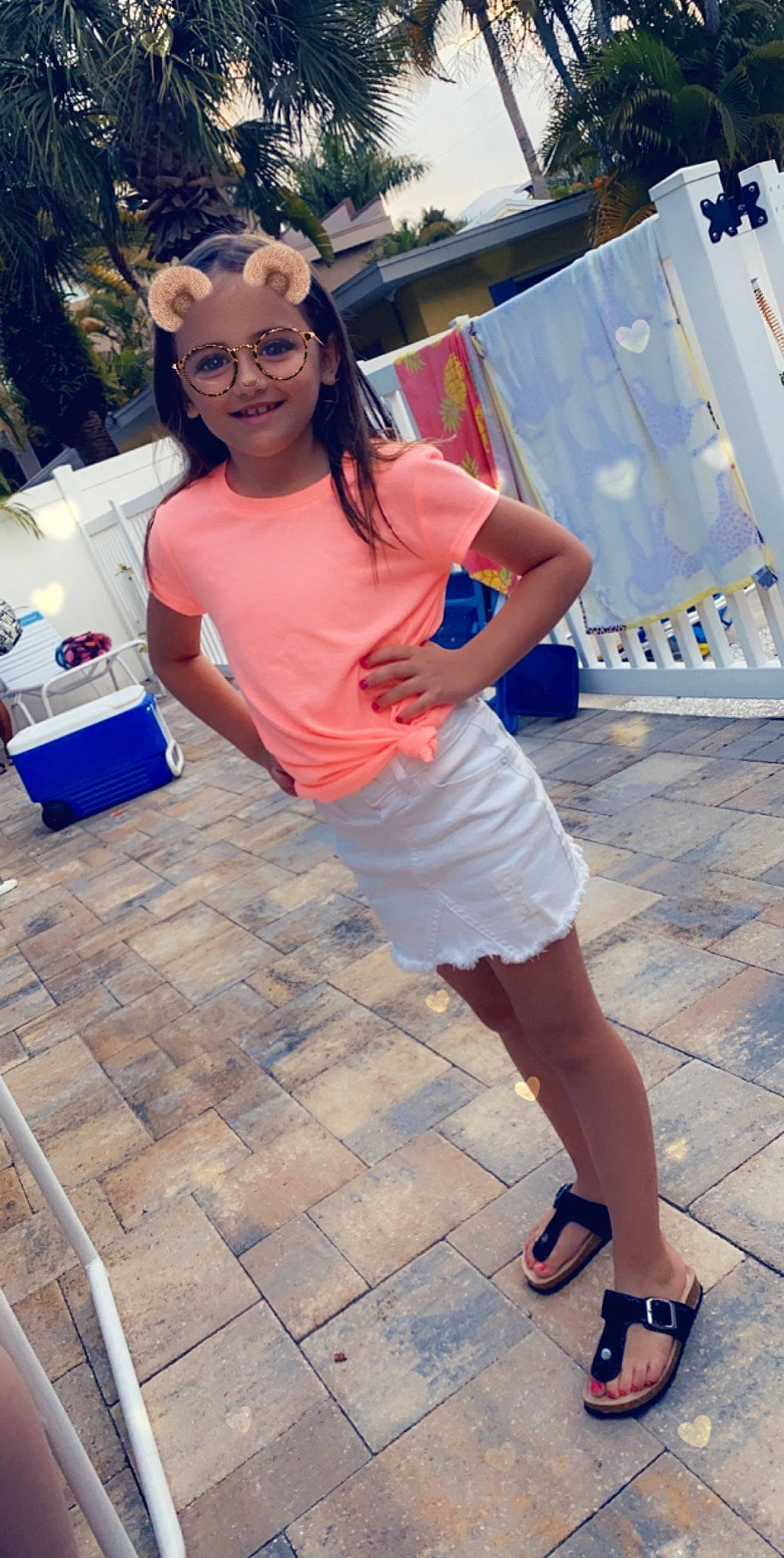 Brilynn is registered to the contest to win money with this photo: cool, electric_blue, eyewear, flooring, fun, glasses, happy, human_leg, joint, joy, knee, leg, leisure, person, shorts, smile, snapshot, street_fashion, t_shirt, thigh