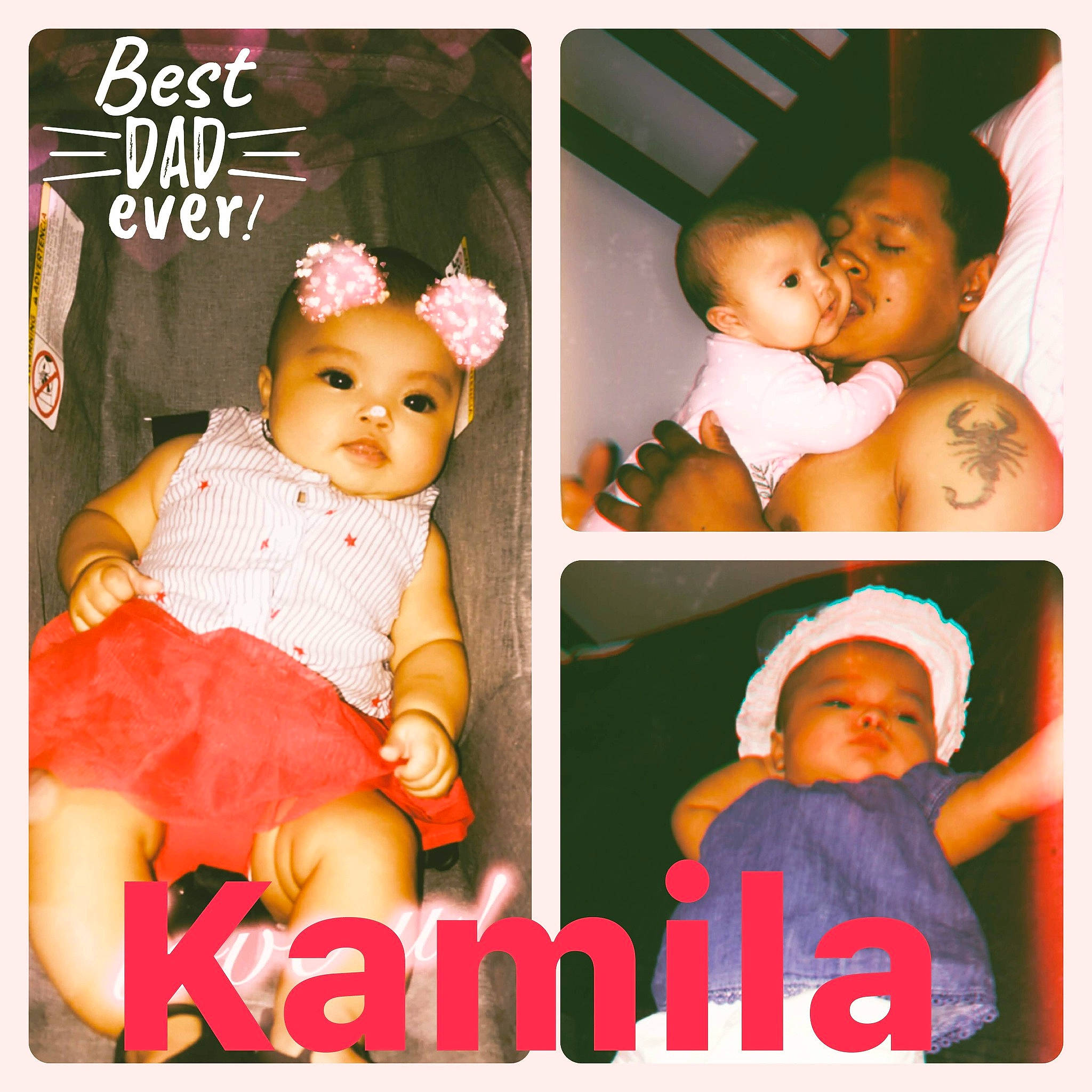 Kamila Belén Zhinin Palma joined the competition — help win amazing prizes! art, baby, child, headwear, person, photomontage, toddler