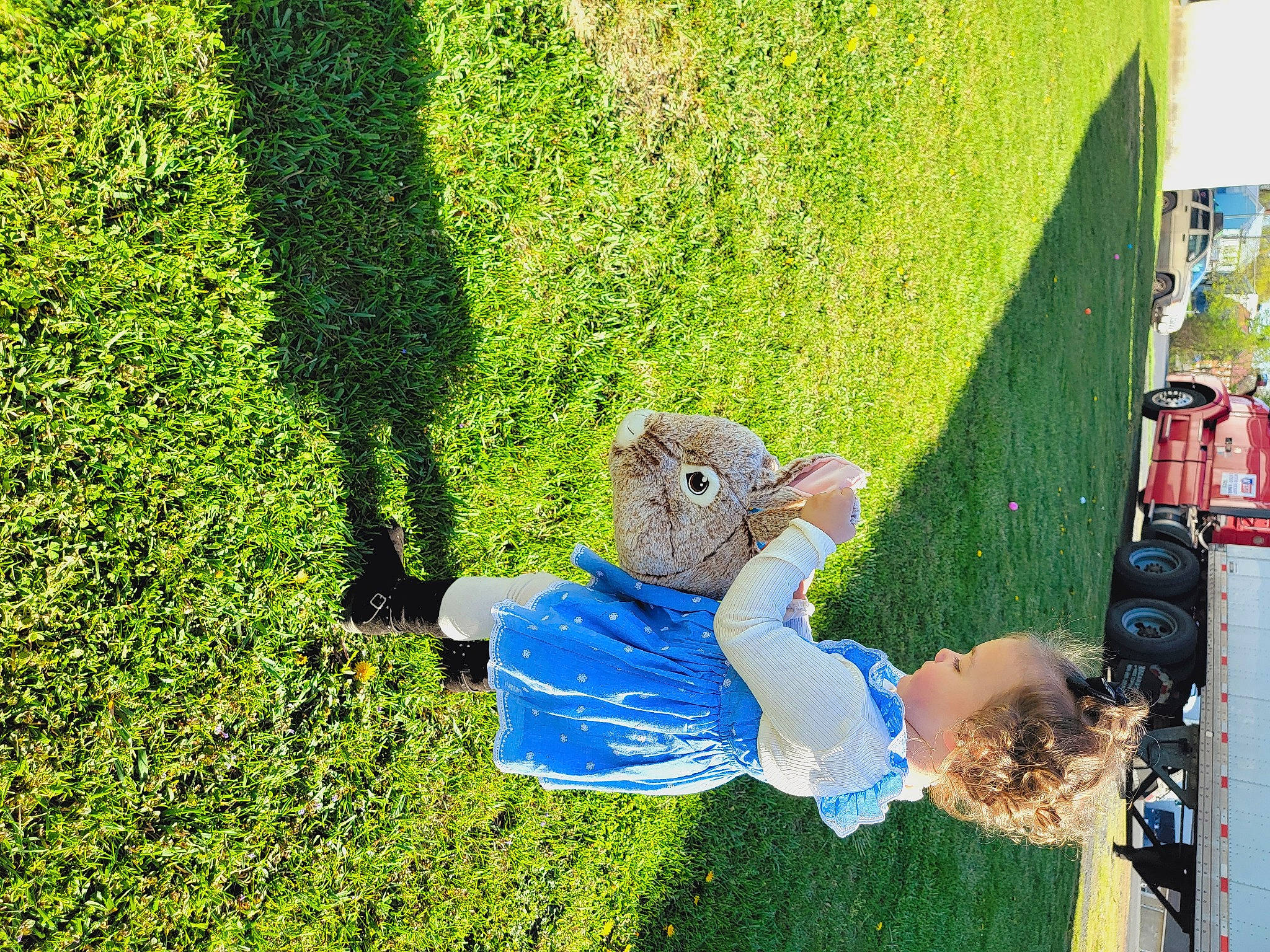 Raelynn joined the competition — help win amazing prizes! backyard, child, electric_blue, fun, garden, grass, grass_family, grassland, groundcover, landscape, lawn, leisure, people_in_nature, person, plant, play, recreation, shrub, toddler, tree