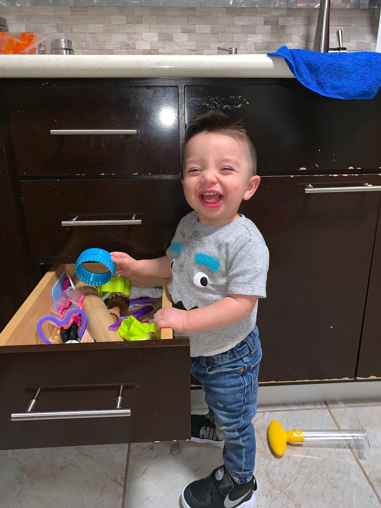 Luis joined the competition — help win amazing prizes! child, joy, person, play, standing, toddler