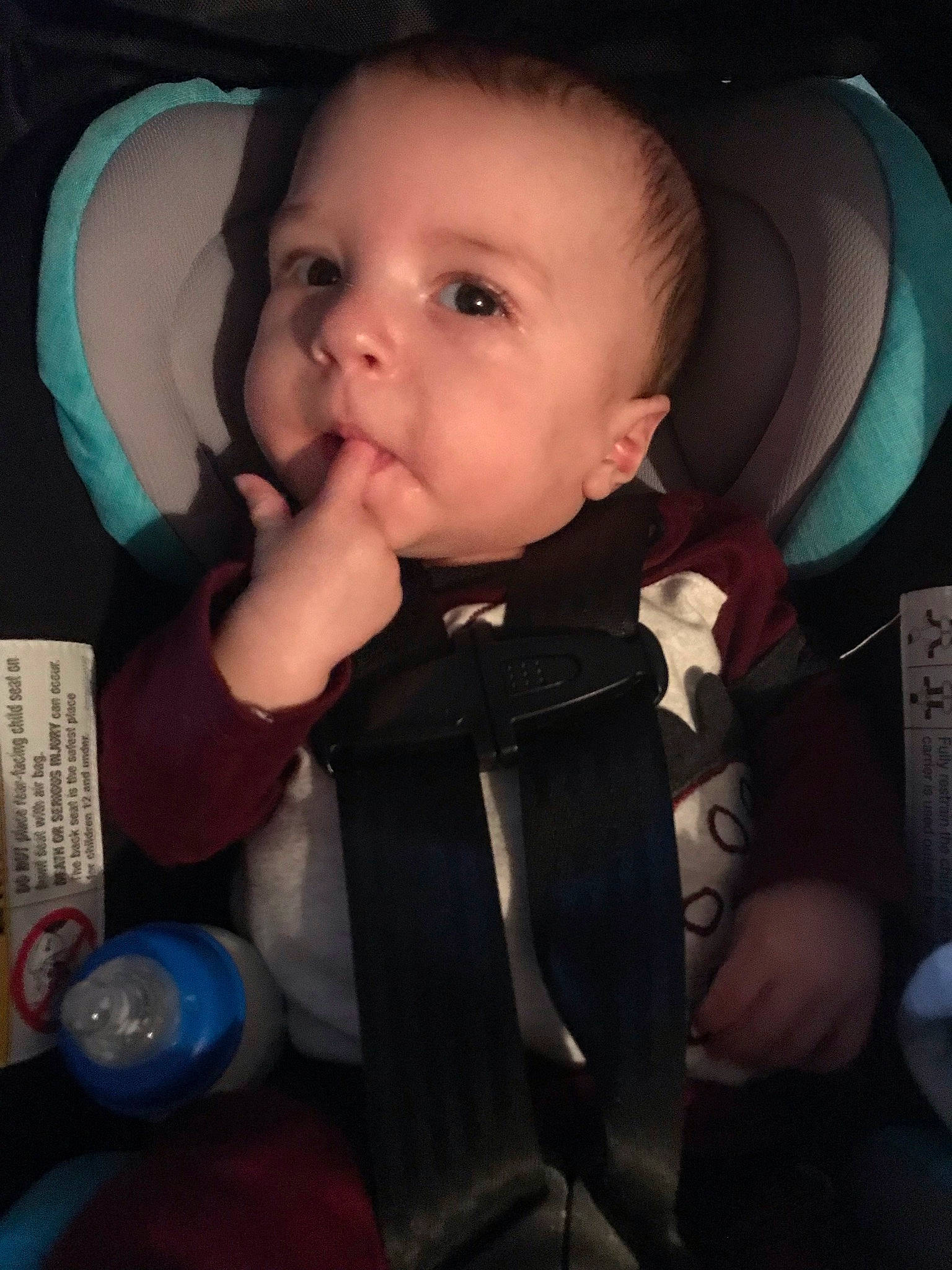 Ray joined the competition — help win amazing prizes! baby, baby_carriage, baby_toddler_clothing, cheek, child, comfort, cool, ear, eye, facial_expression, finger, fun, head, iris, mouth, nose, person, seat_belt, skin, thumb