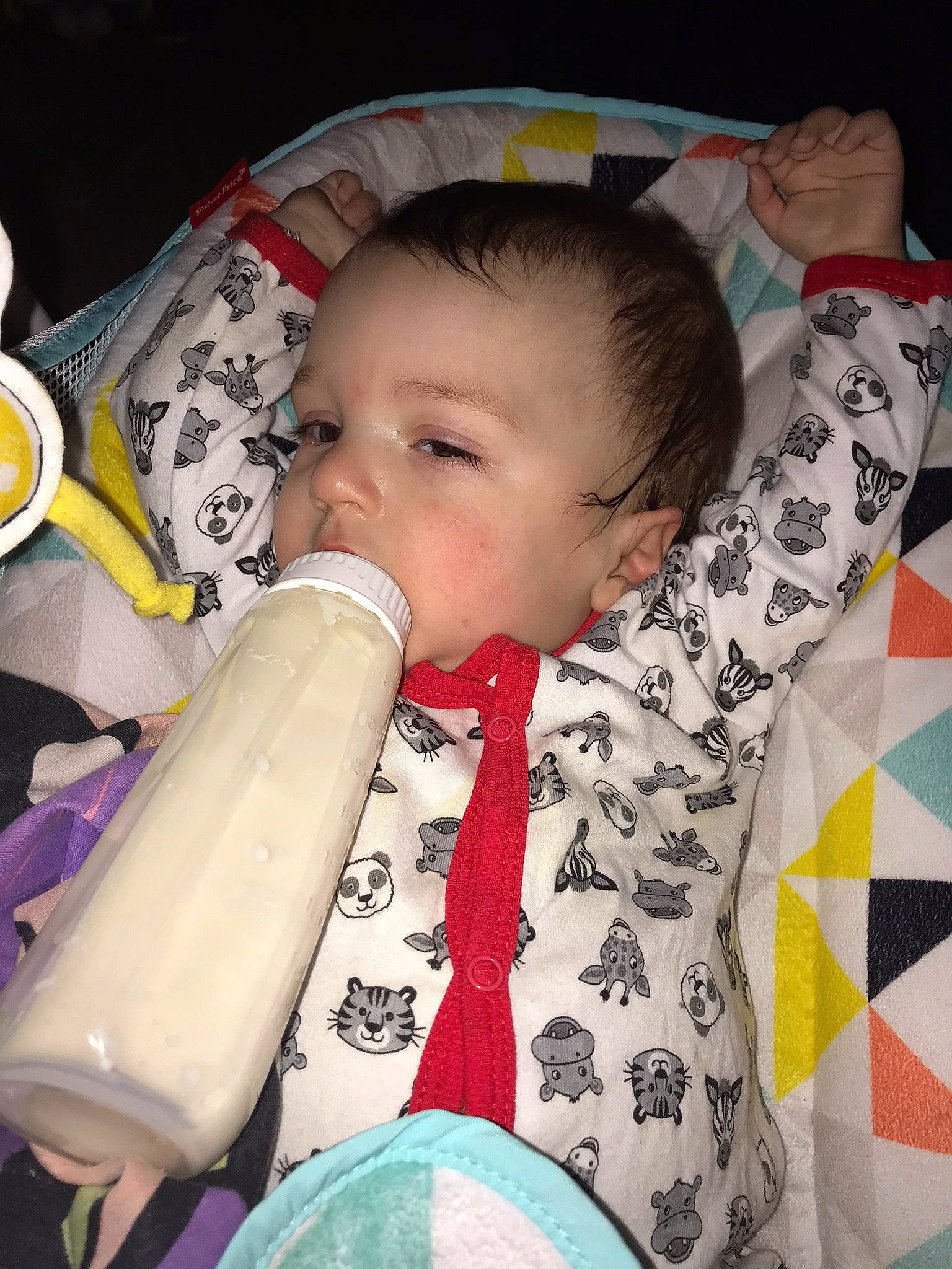 Ray joined the competition — help win amazing prizes! baby, baby_products, baby_toddler_clothing, cheek, child, circle, comfort, drinkware, ear, eyelash, facial_expression, finger, fun, hairstyle, linens, nose, pattern, person, sleeve, textile