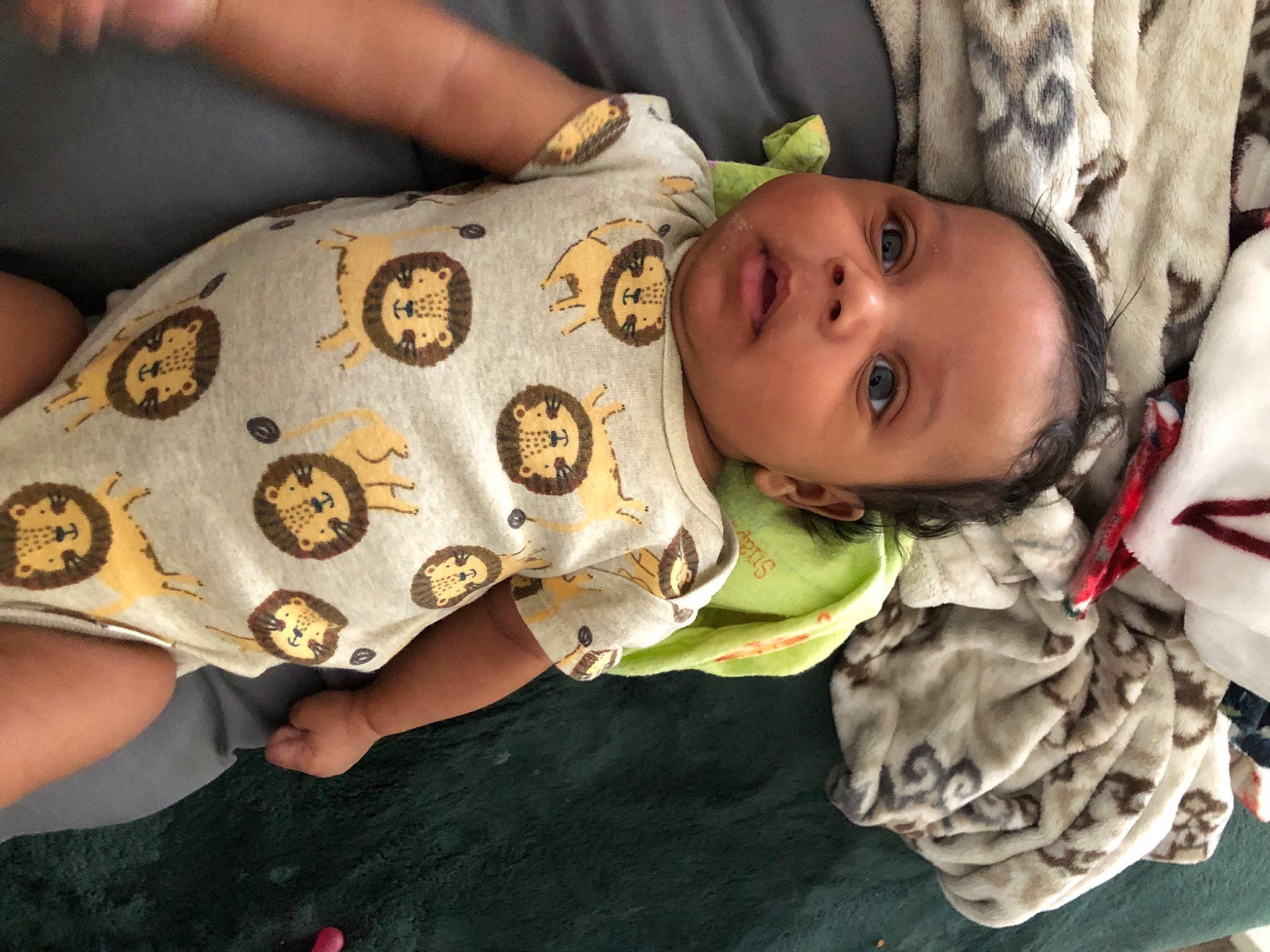 Avianna joined the competition — help win amazing prizes! arm, baby, baby_products, baby_toddler_clothing, cheek, child, comfort, elbow, eye, happy, head, human_body, military_camouflage, pattern, person, personal_protective_equipment, sitting, skin, sleeve, toddler