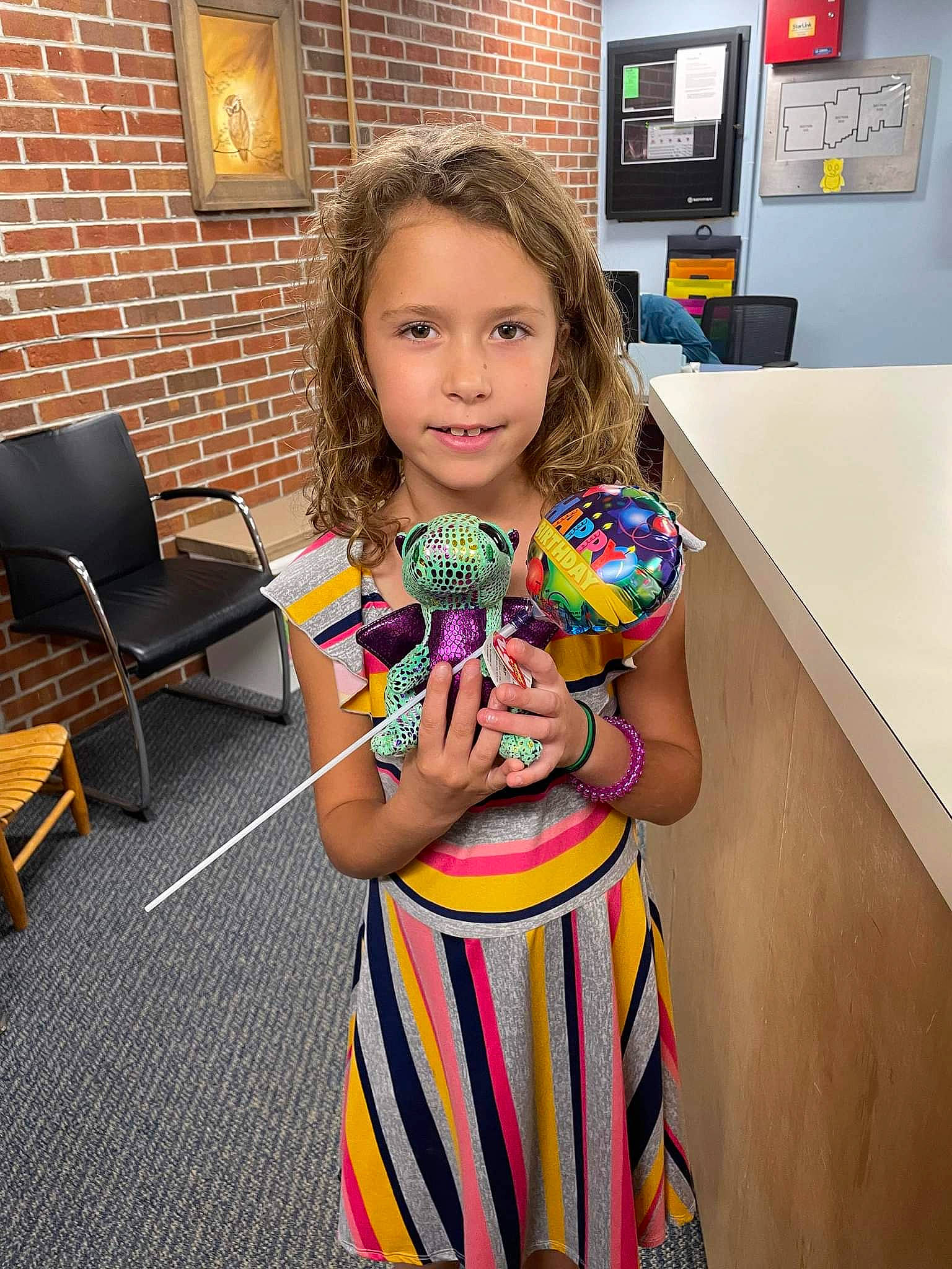 Kaylynn joined the competition — help win amazing prizes! arm, brick, chair, child, event, fashion_design, flooring, fun, happy, jewellery, joy, leisure, pattern, person, picture_frame, play, room, t_shirt, television, toddler