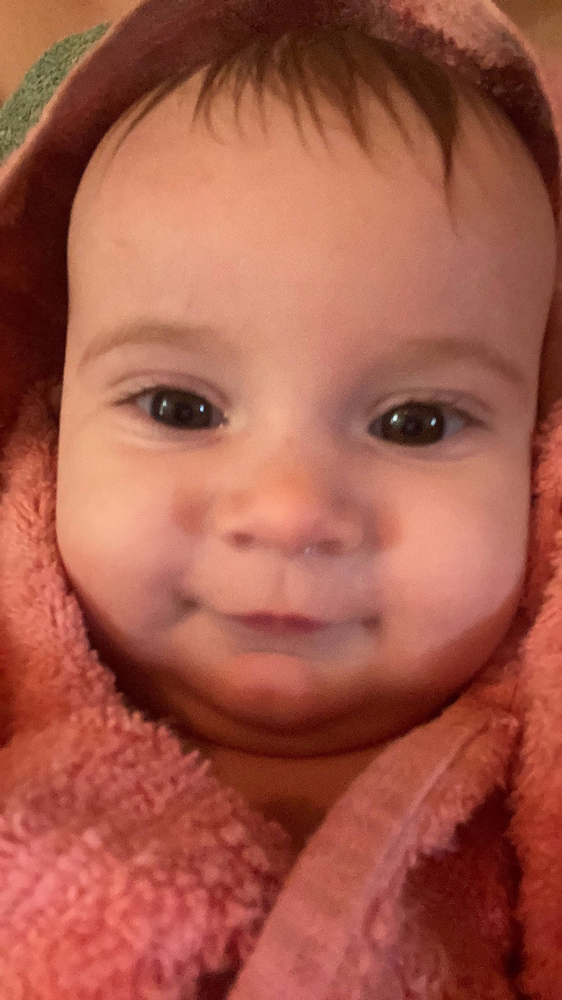 Callie is registered to the contest to win money with this photo: baby, beauty, cheek, child, chin, ear, eye, eyebrow, eyelash, facial_expression, forehead, happy, iris, jaw, lip, mouth, nose, person, skin, smile