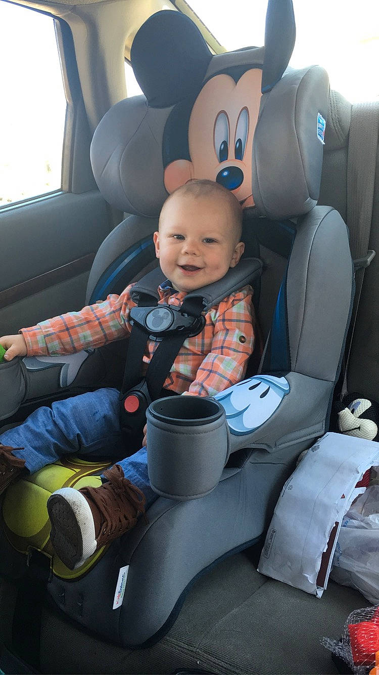 Ayden is registered to the contest to win money with this photo: auto_part, baby, baby_in_car_seat, car_seat, car_seat_cover, child, comfort, family_car, head_restraint, joy, person, seat_belt, toddler, vehicle