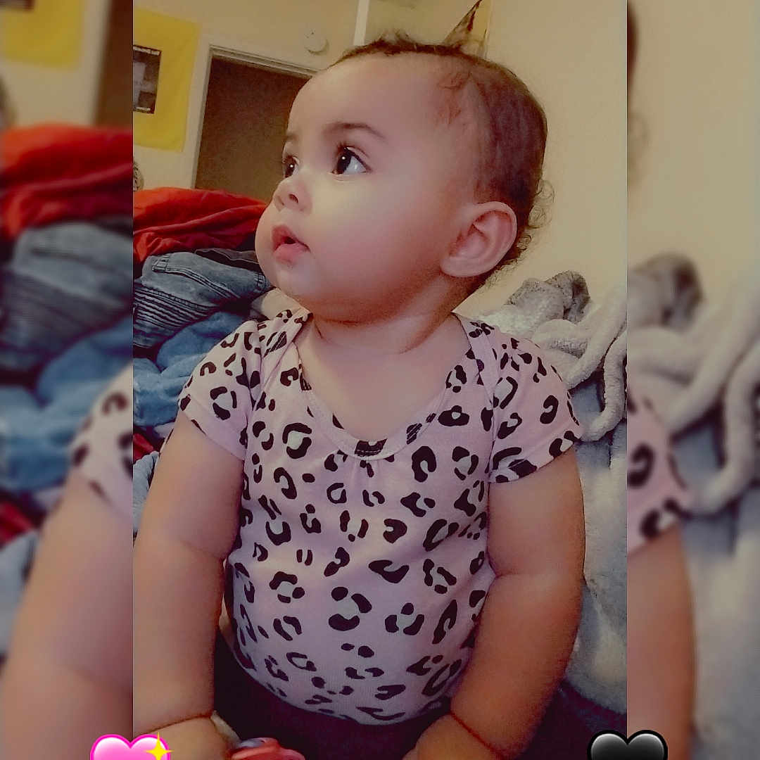 Emoni-Amirah is registered to the contest to win money with this photo: art, baby, balloon, bed, bedroom, beverage, bodypart, coffee, coffeecup, couch, face, finger, furniture, hand, head, indoors, person, photography, portrait, room