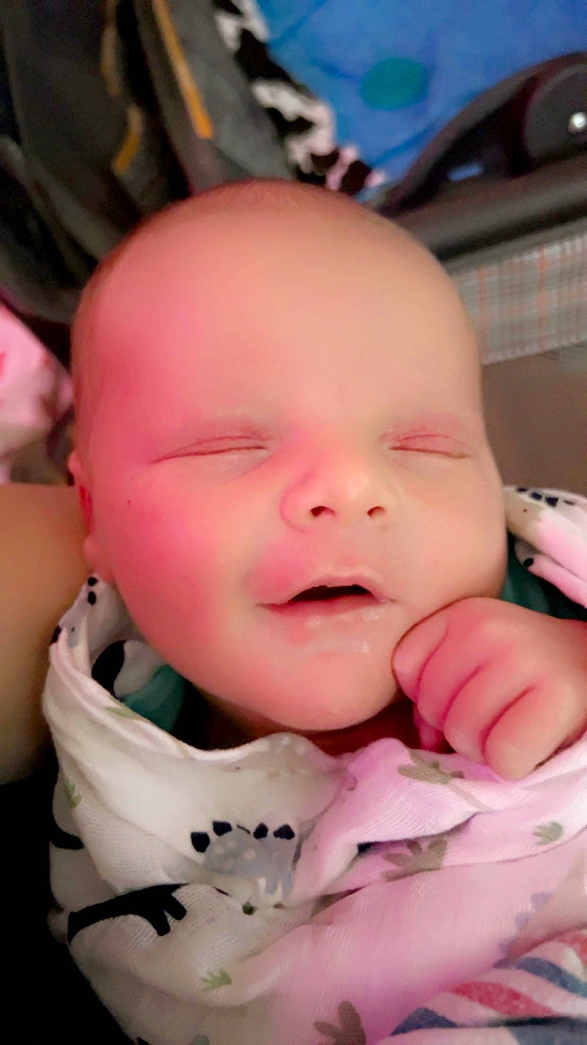 Jaxon is registered to the contest to win money with this photo: baby, baby_toddler_clothing, cheek, chin, ear, eye, eyebrow, eyelash, facial_expression, finger, gesture, happy, iris, lip, mouth, neck, nose, person, pink, skin