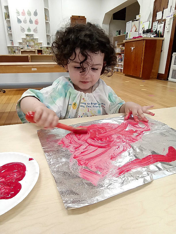 Courtney is registered to the contest to win money with this photo: art, cabinetry, chair, child, child_art, cooking, eyewear, flooring, glasses, hand, ingredient, pattern, person, play, recipe, t_shirt, table, tableware, toddler, visual_arts