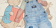 Luca James is registered to the contest to win money with this photo: baby, child, denim_overalls, blanket, peter_rabbit, rabbit_illustration, butterfly, infant, cute, lying_down, blue_clothing, shorts, cartoon, bedroom, soft_texture, pattern, portrait, small_person, happy, eyes